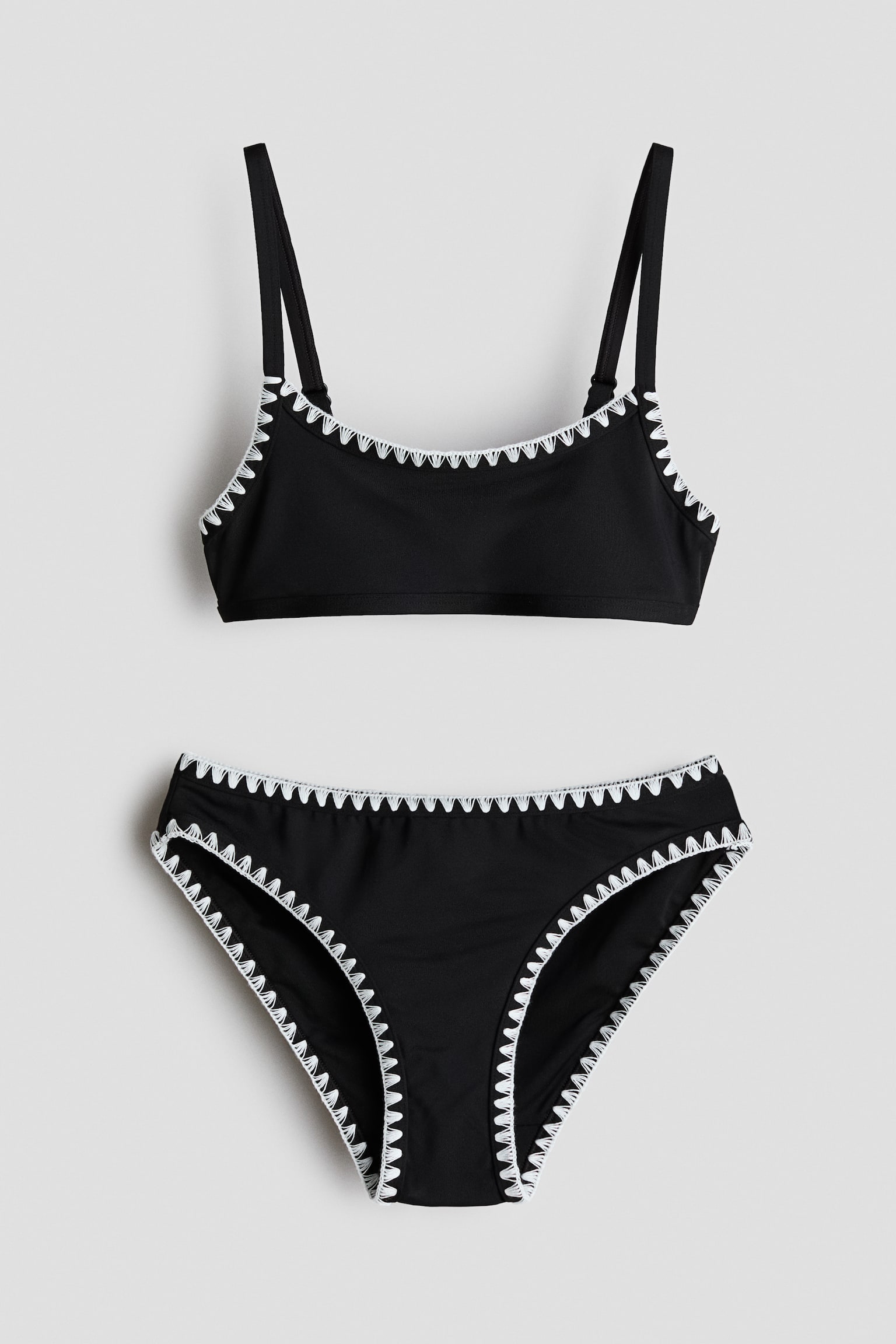 Embroidered bikini - Black/Blue