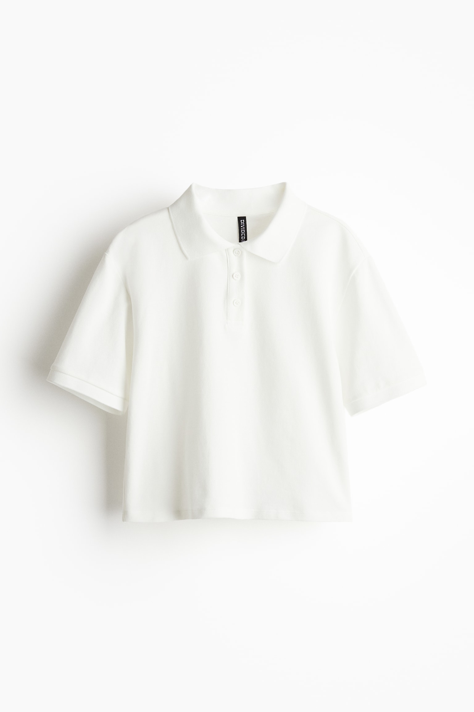 Short Piqué Polo Shirt - Cream/Black - 2