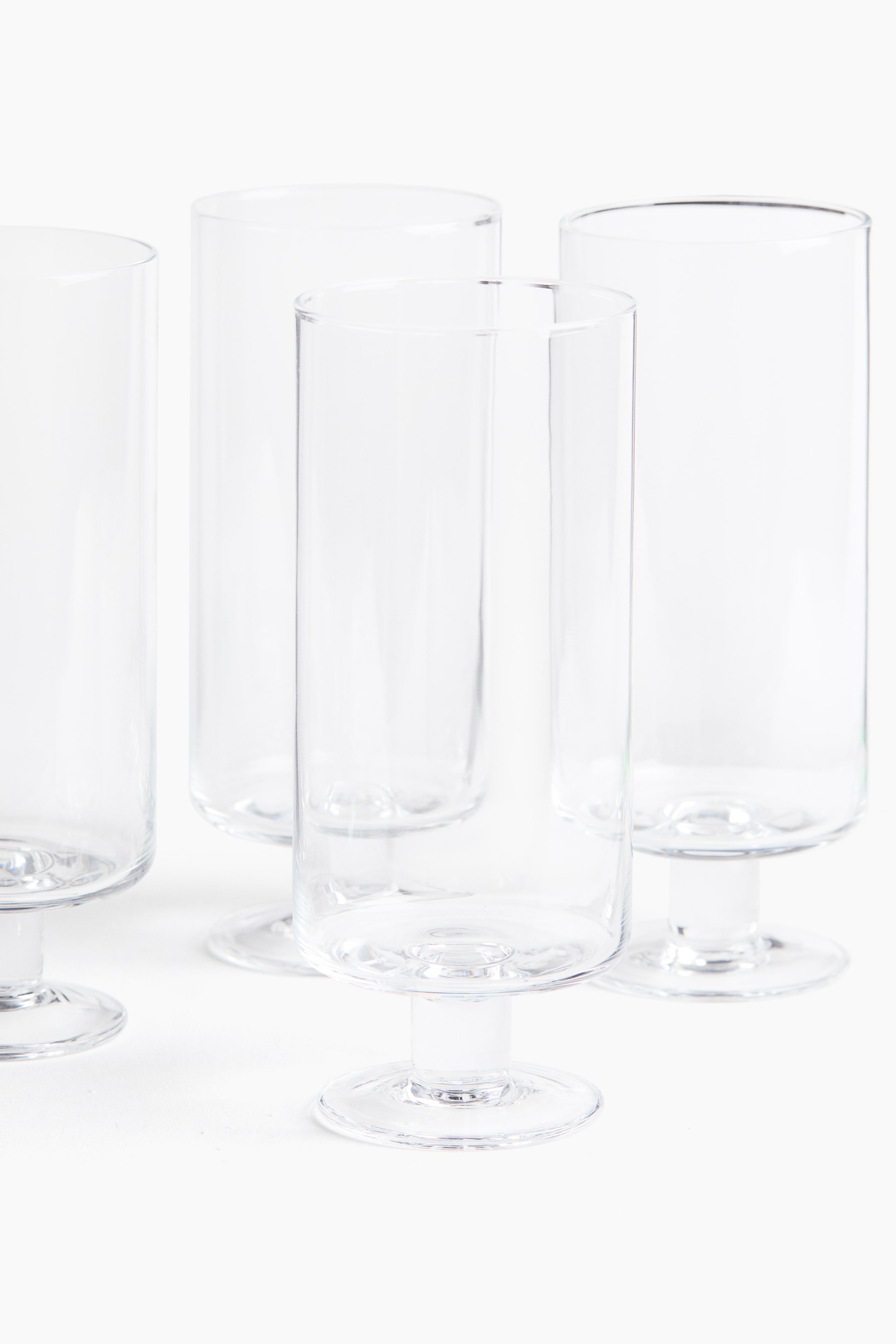 4-Pack Mouth-Blown Highball Glasses