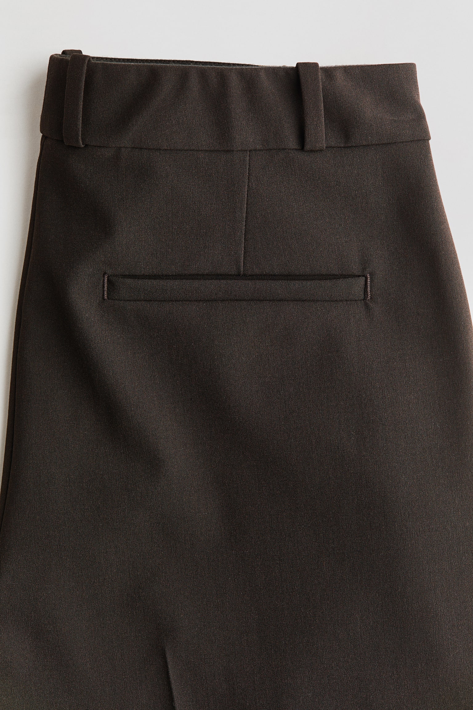 Pantalon chic à jambes larges Wrinkle-resistant - Marron foncé/Noir - 2