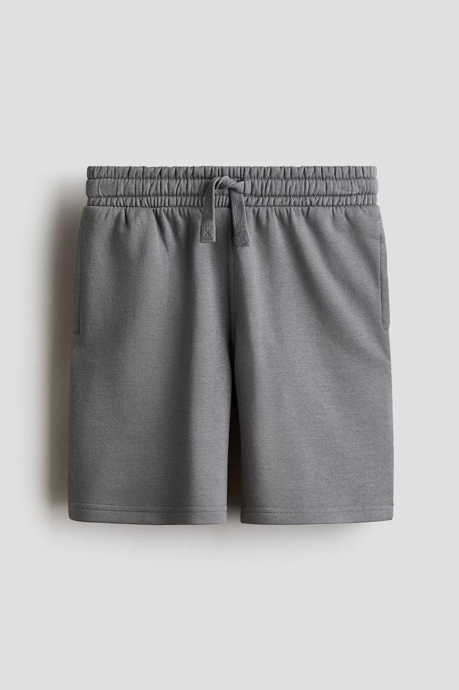 Sweatshirt shorts - Grey/Light dusty blue/Black/Light grey marl - 1