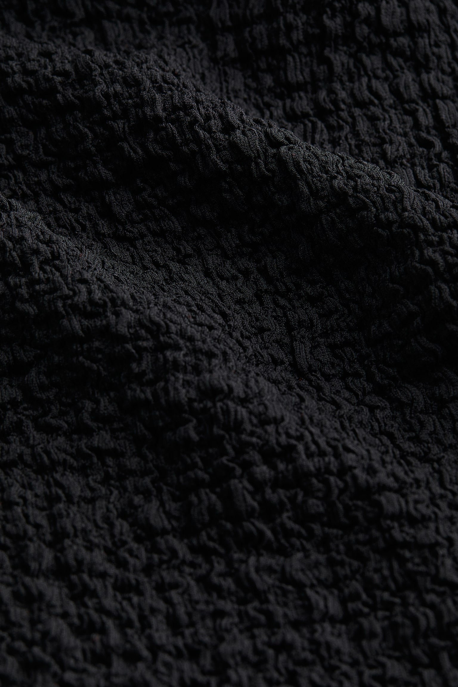 Robe en jersey froissé - Noir/Beige clair/Dark brown/Bleu - 6