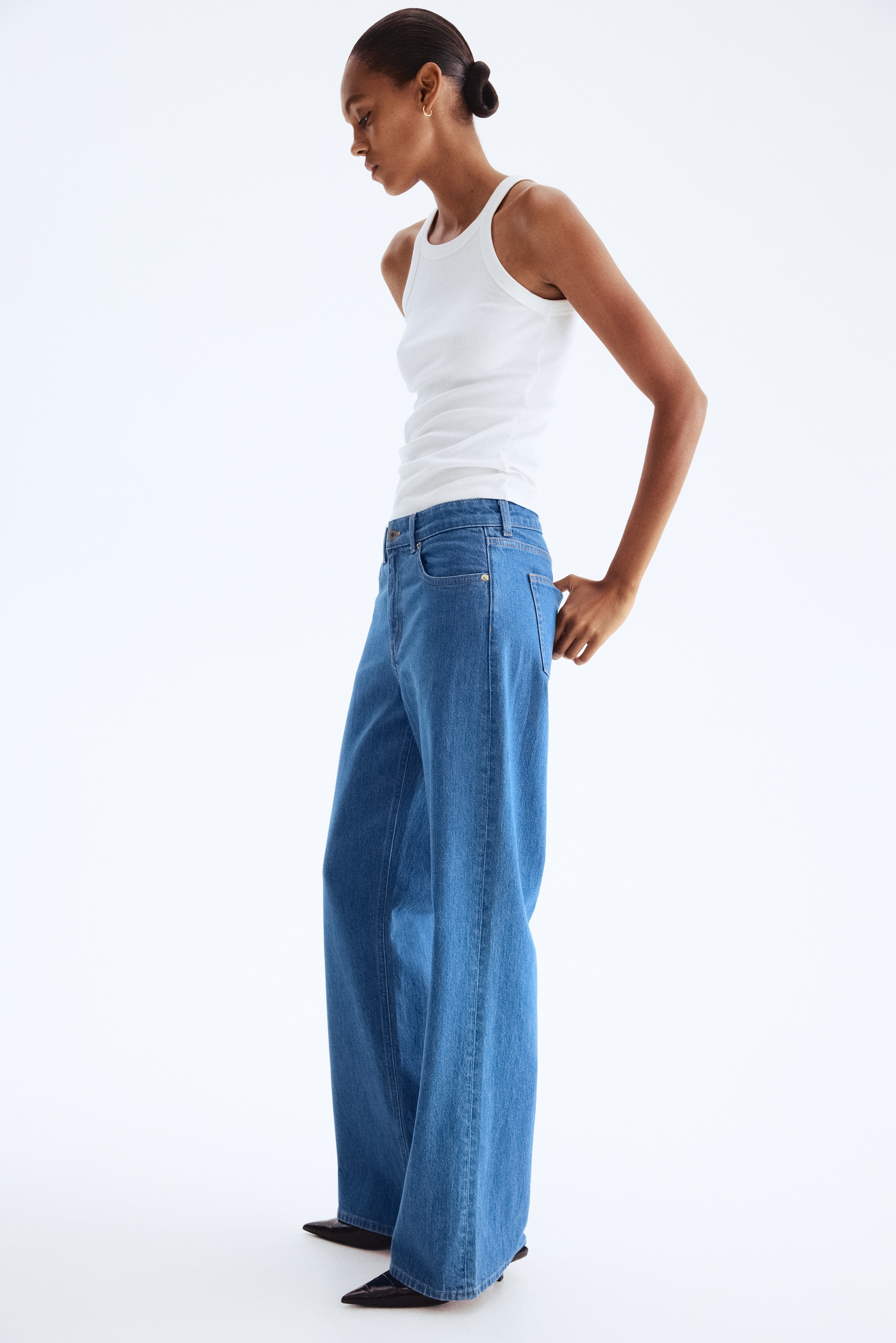 Wide High Jeans