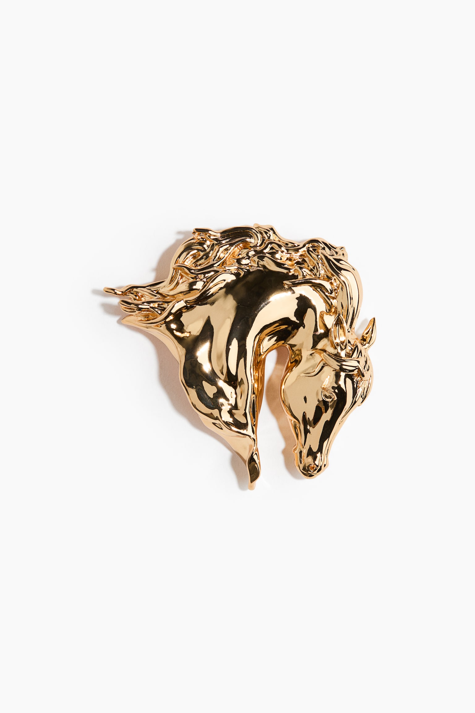 Horse brooch - Gold-coloured - 1