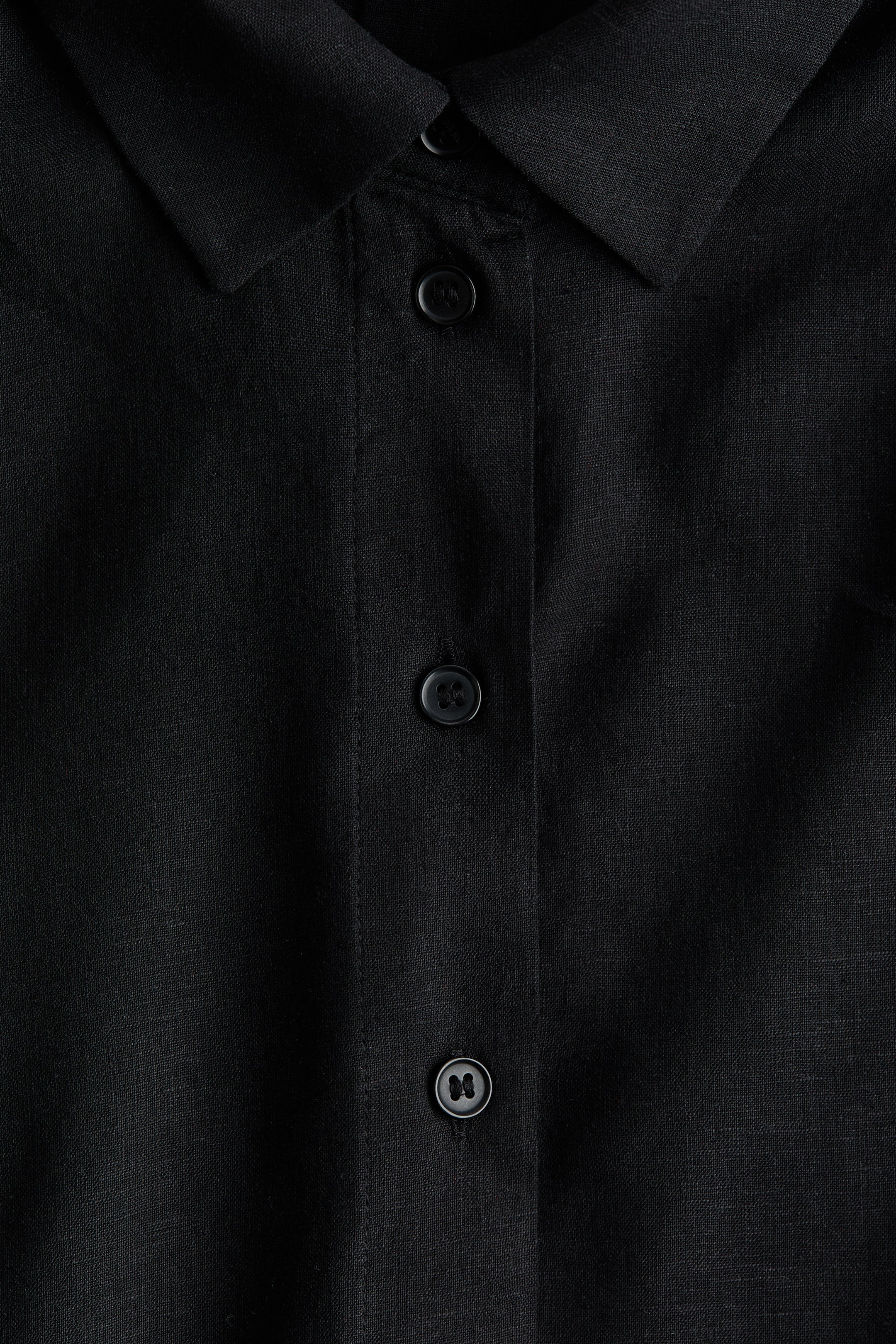 Oversized Linen-Blend Shirt