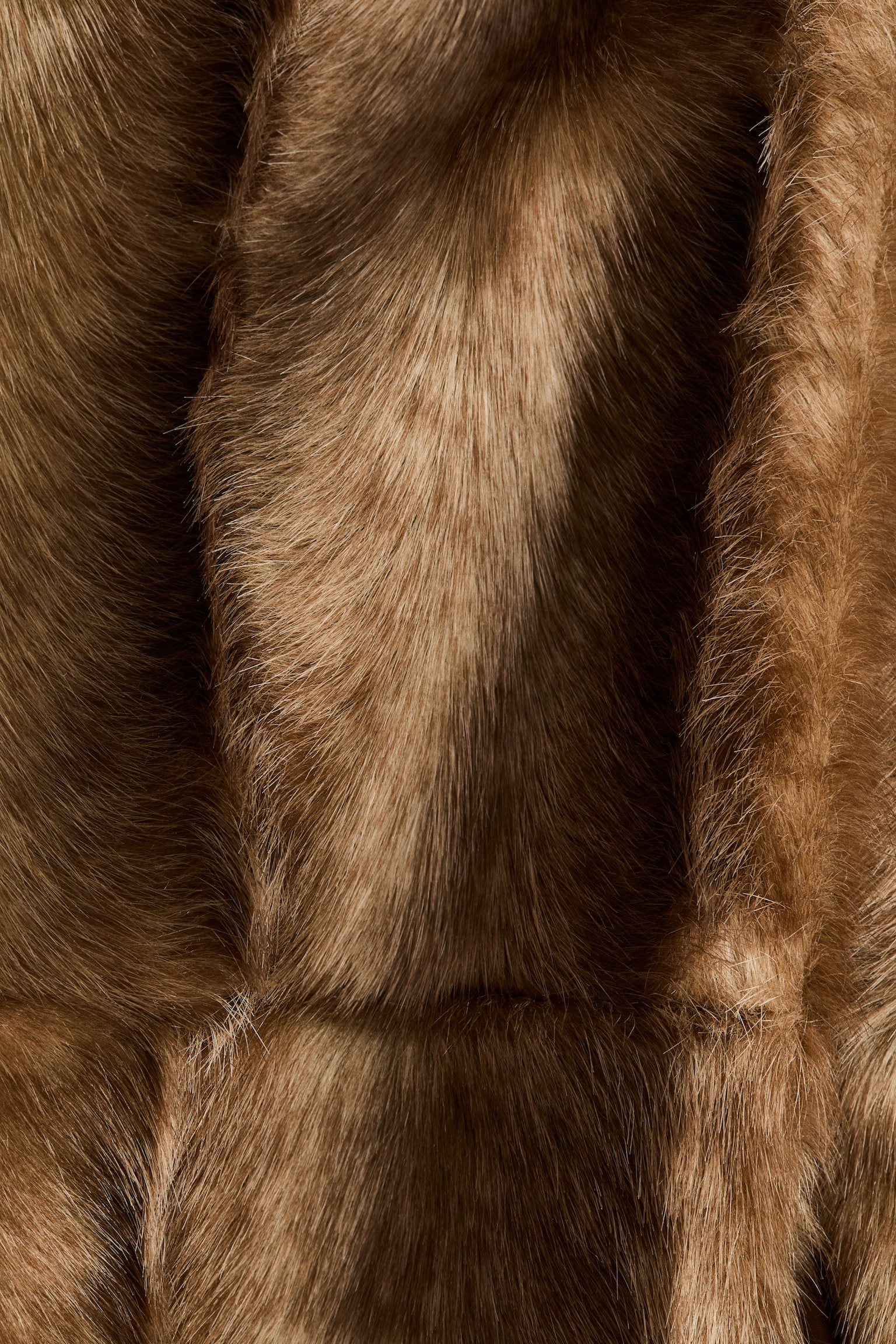 マフラーディテールコート - ダークベージュ - 4