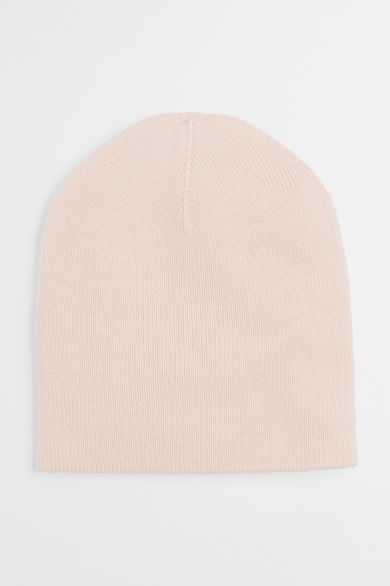 Fine-knit wool hat - Light powder pink - 1