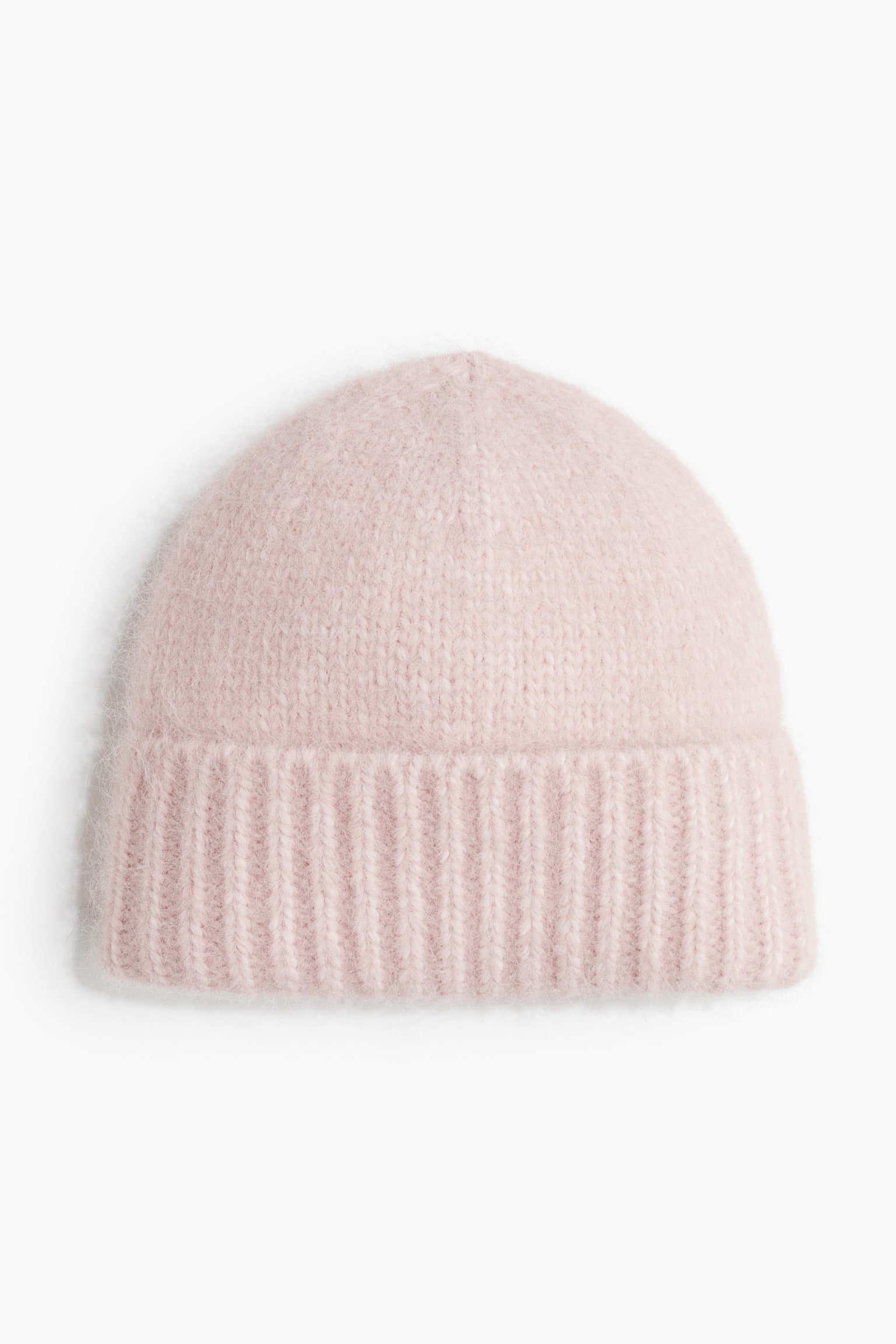 Bonnet en tricot - Rose clair