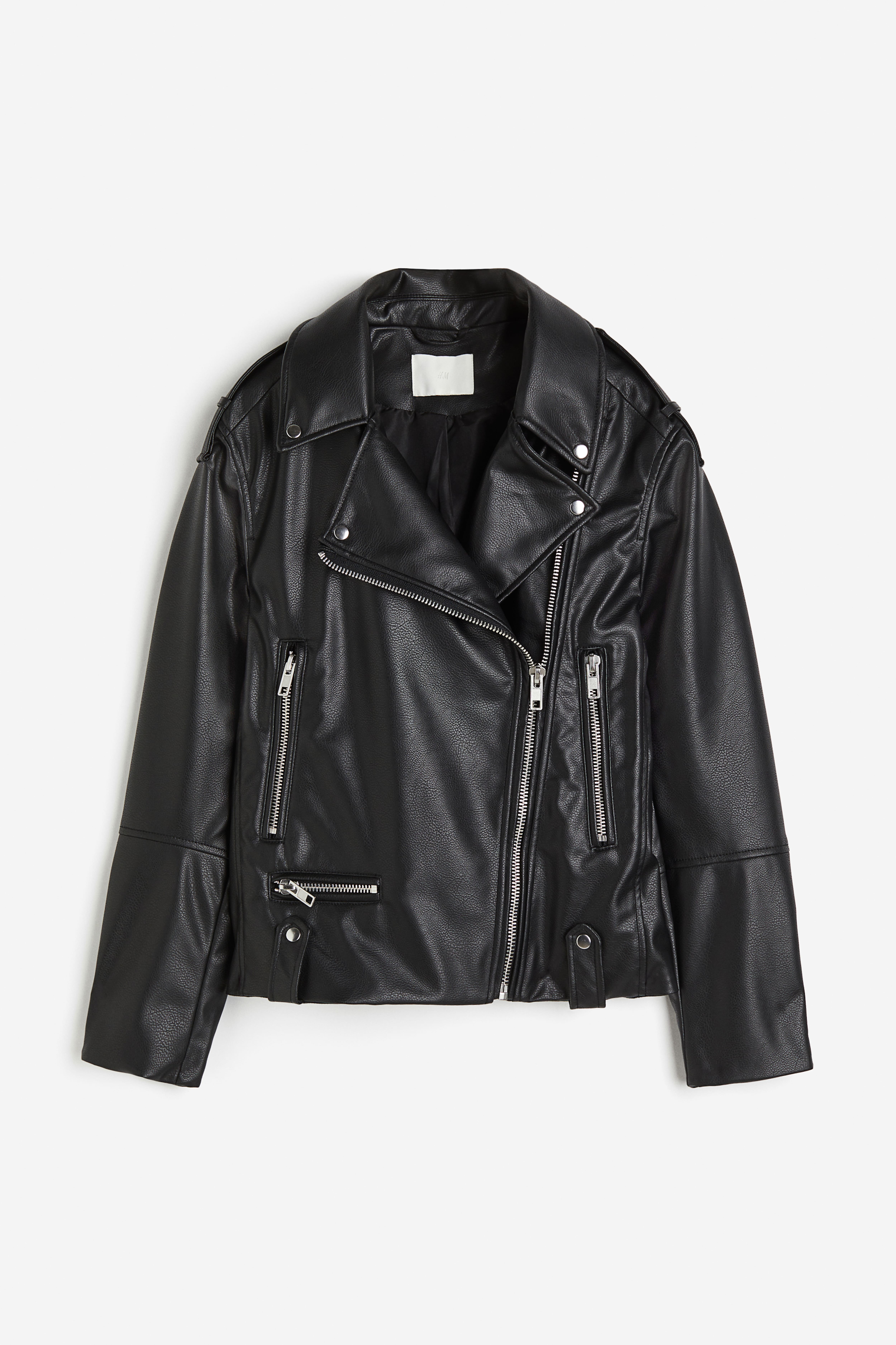 Coated Biker Jacket