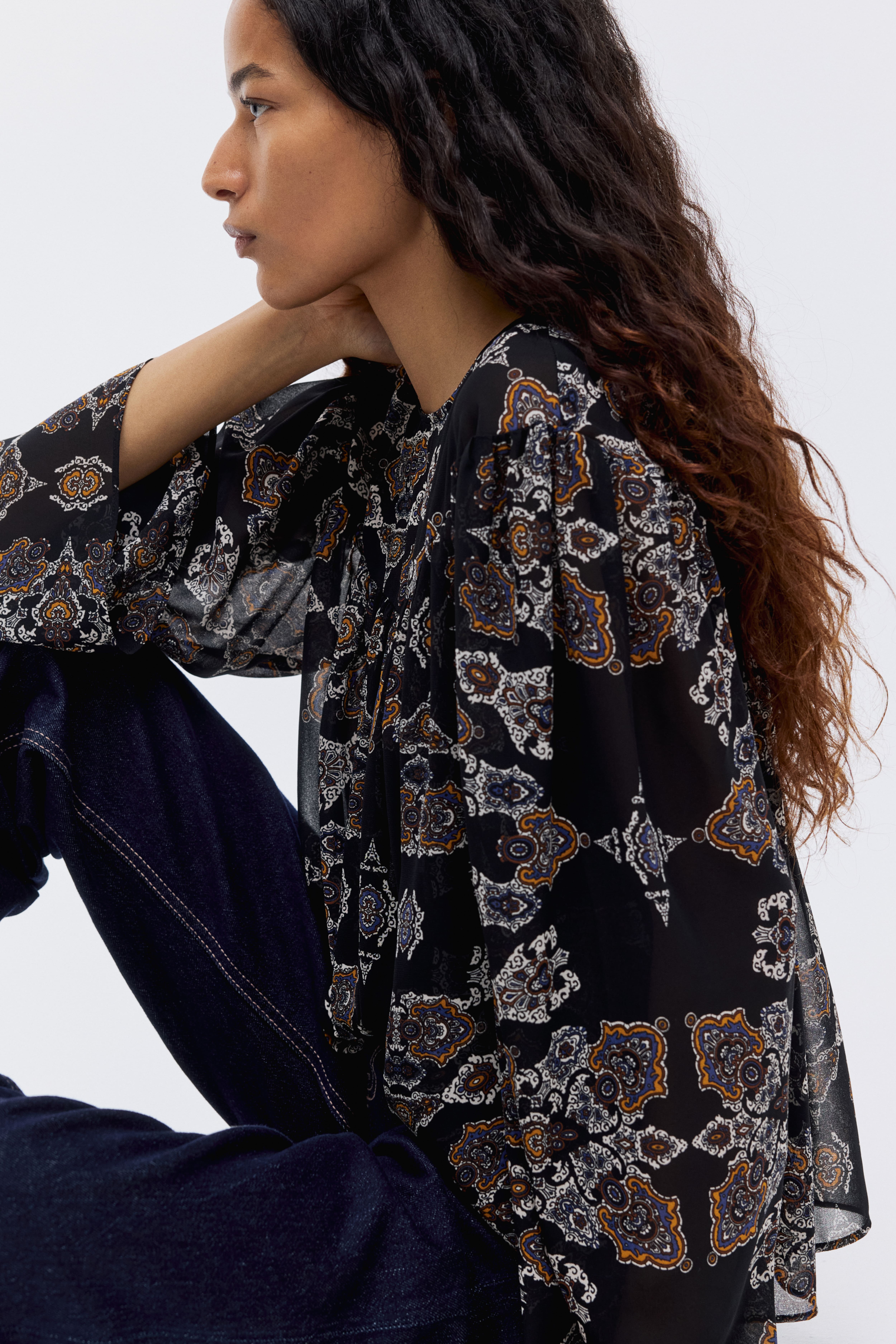 Patterned Blouse