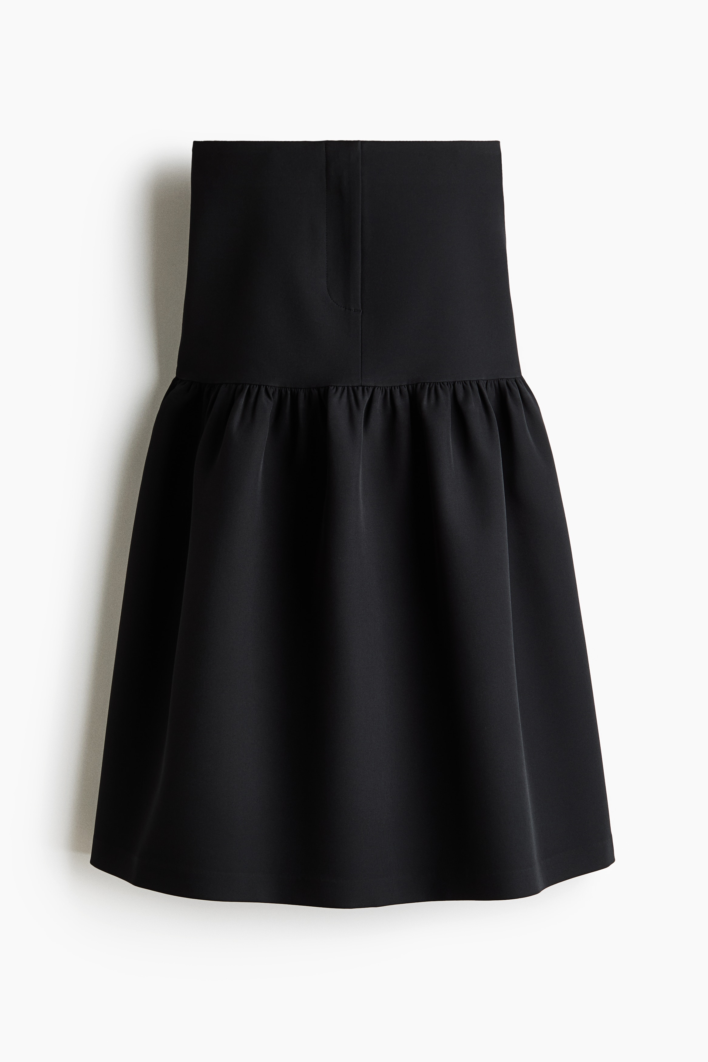 Flared Midi Skirt - Black