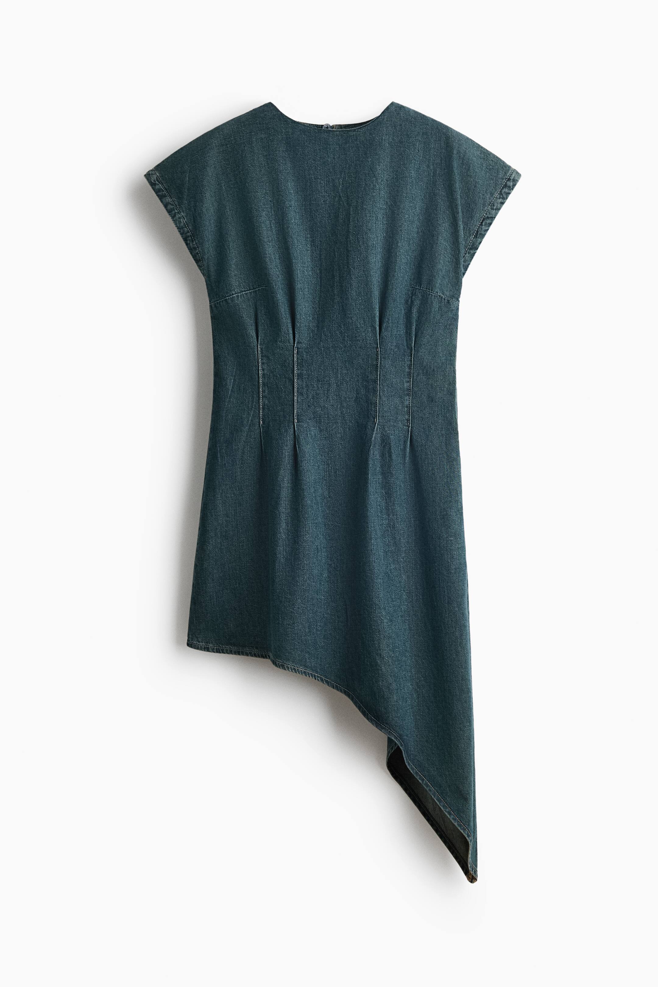 View larger image: Asymmetric denim dress - Denim blue - Ladies | H&M 1