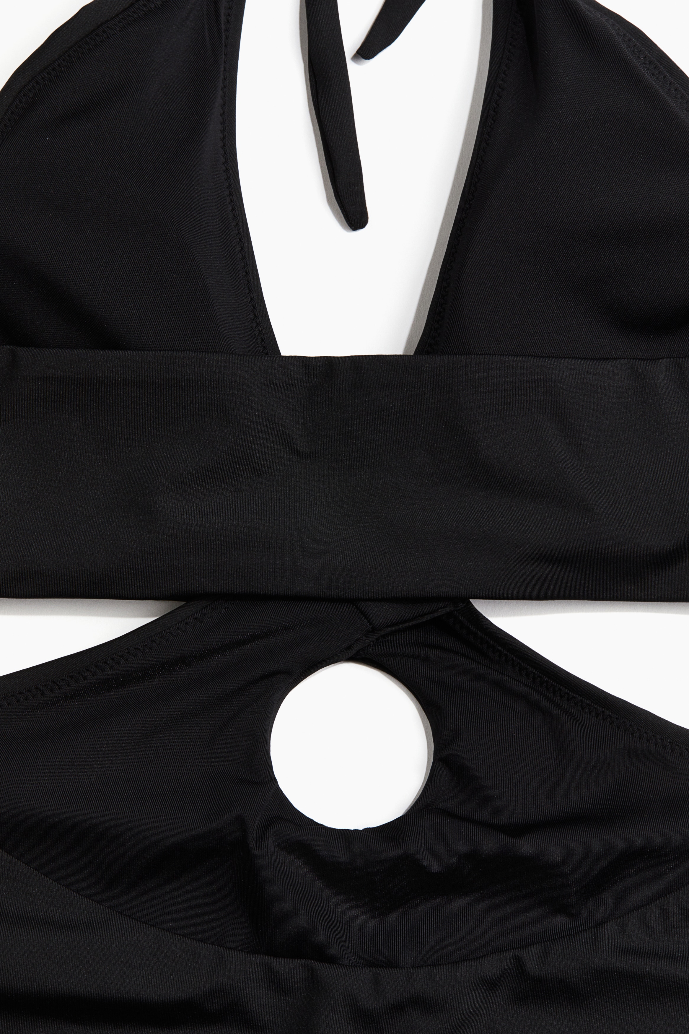 Padded-cup cut-out swimsuit