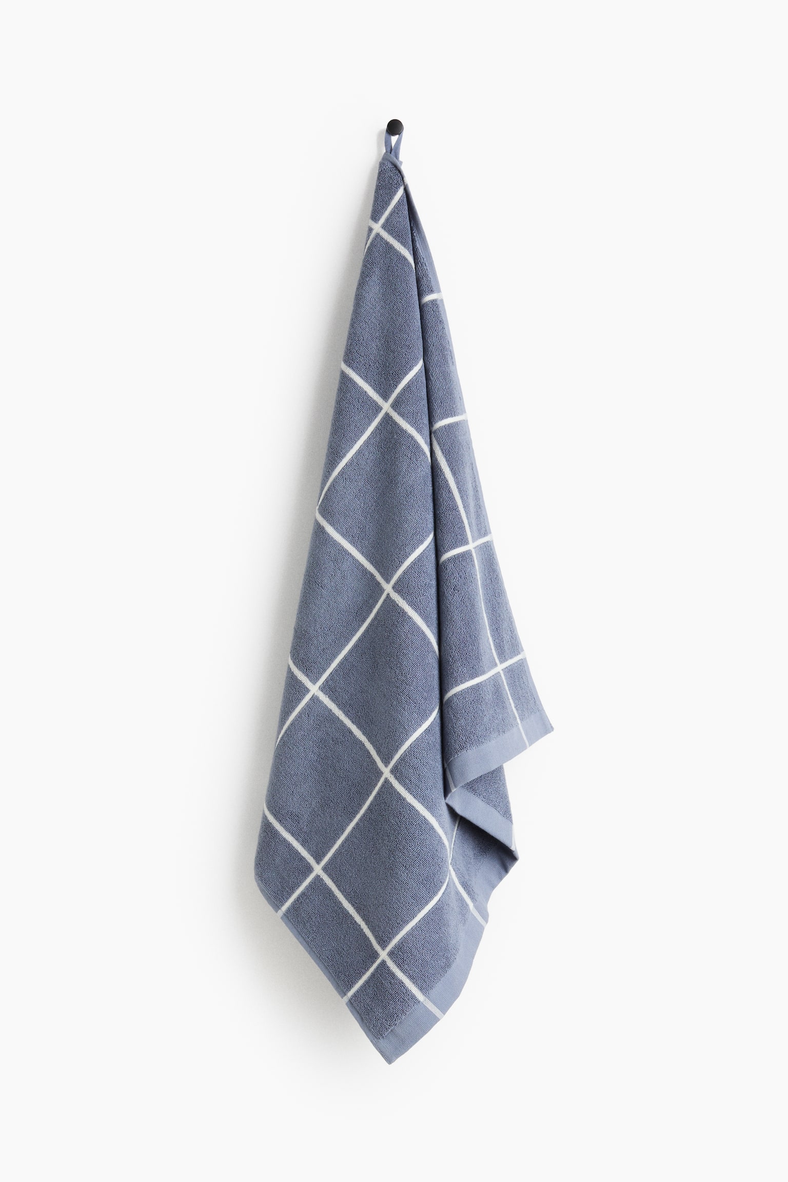 Grid-patterned bath towel - Dusty blue/Checked/Dusty pink/Checked/Light greige/Checked/Khaki beige/Checked