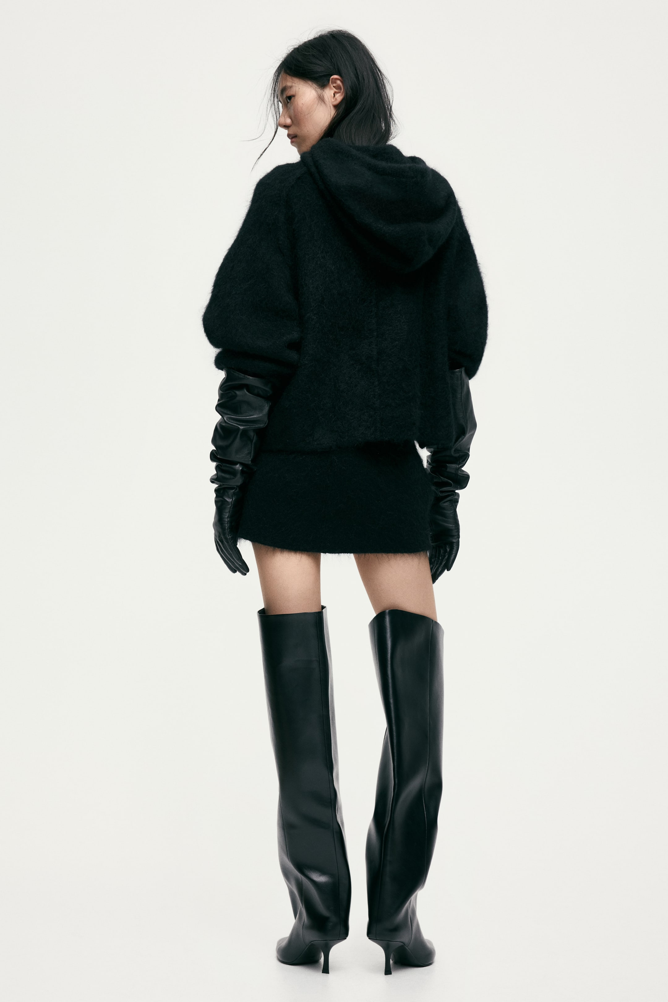 View larger image: Mohair-blend skirt - Black - Ladies | H&M 4