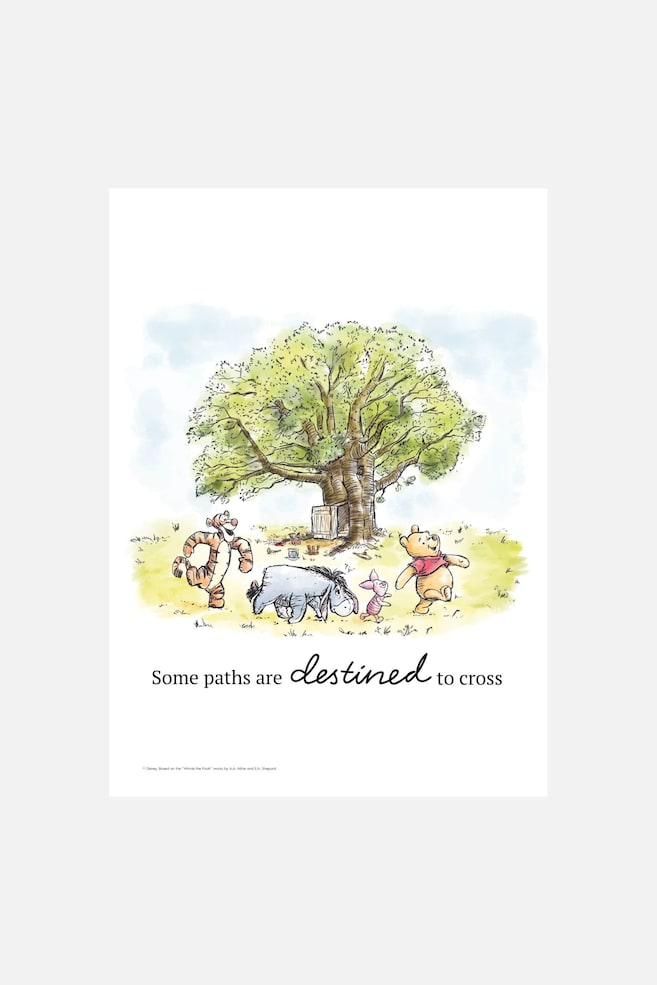 Disney - Winnie The Pooh - Tree Gathering Print - Flerfärgad - 1