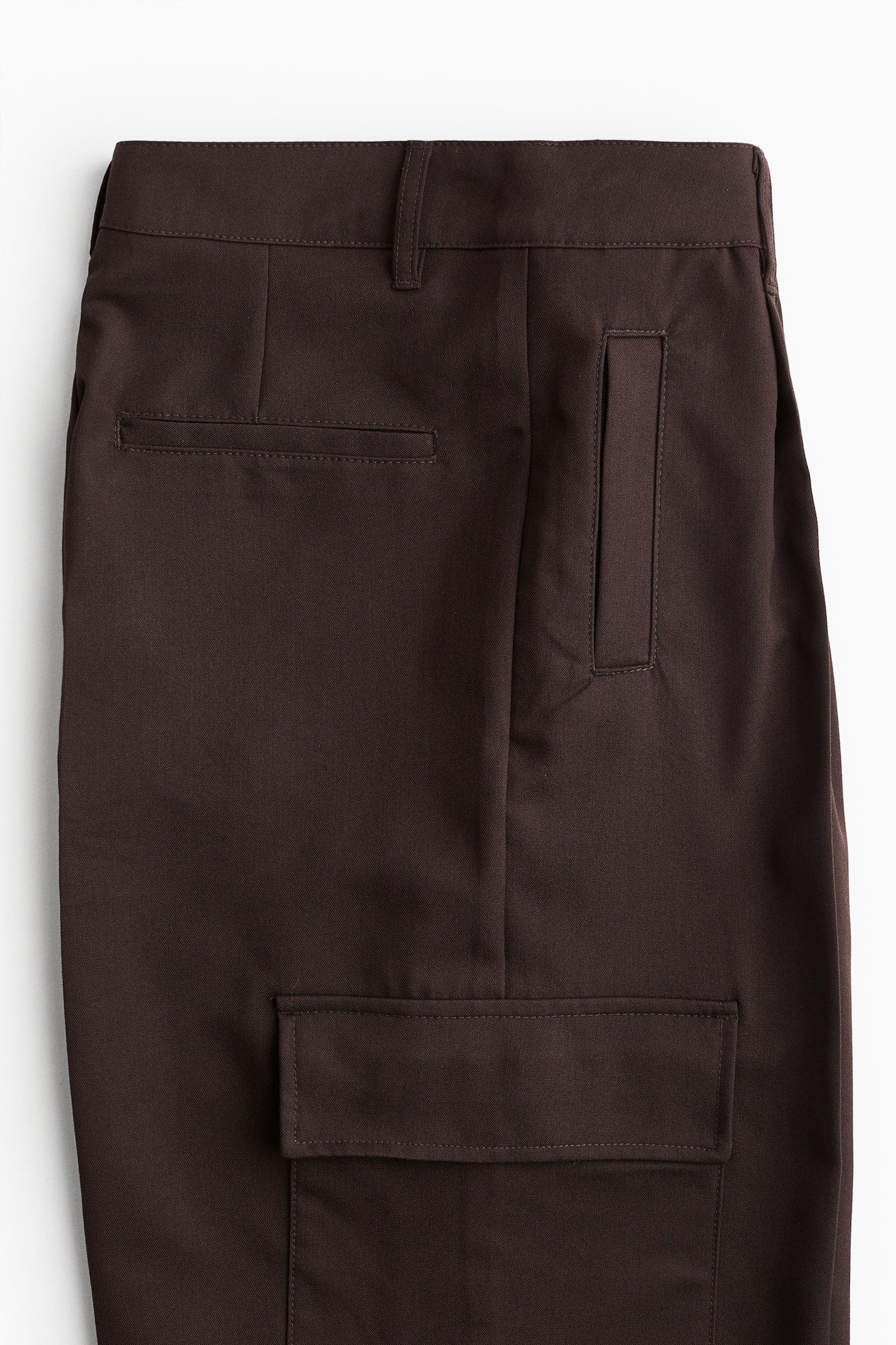 Wide cargo trousers - Dark brown/Khaki green - 6