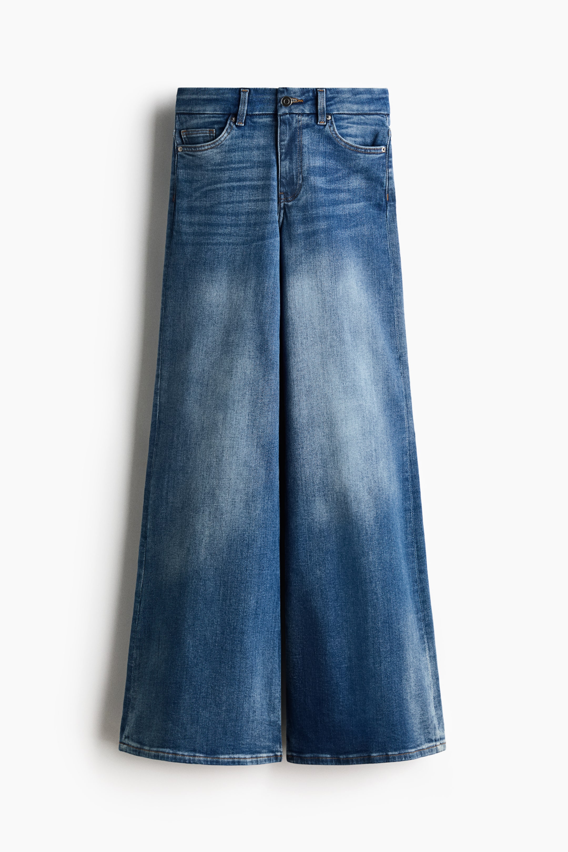 Prikaži veću sliku: Wide High Jeans - Isprana teksas plava - Ladies | H&M RS 6