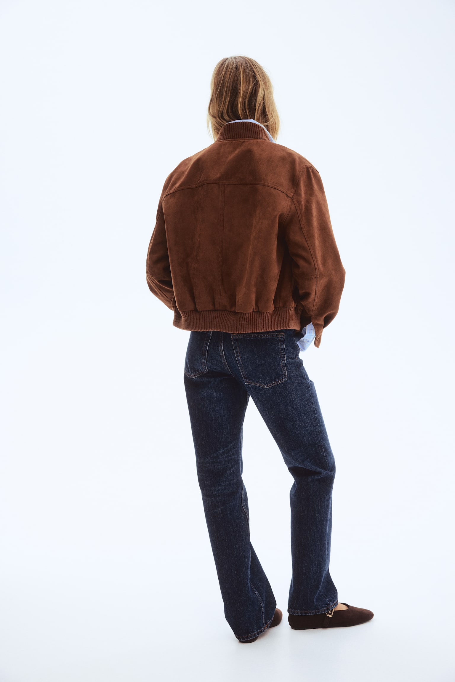 Napped jacket - Brown - 5