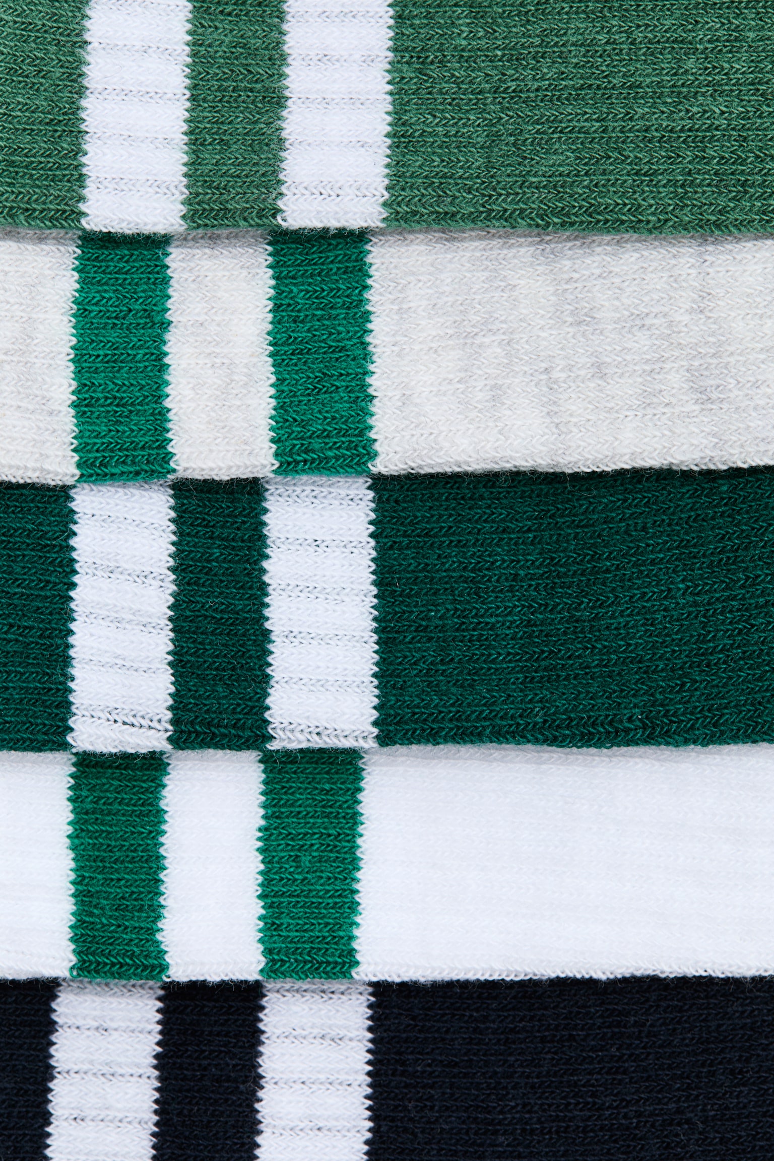 5-pack ribbed terry socks - Green/Dark green/Blue/White/Black/White/Black/Black/NASA/White/White/Black/White/Striped/Black/White/White/Brown - 2