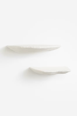 2-pack vägghyllor i metall