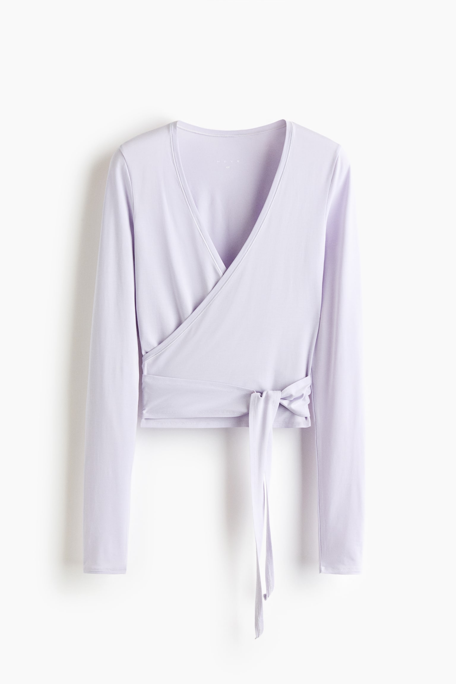 Sportshirt im Wickelschnitt aus Modal-Flieder - 2