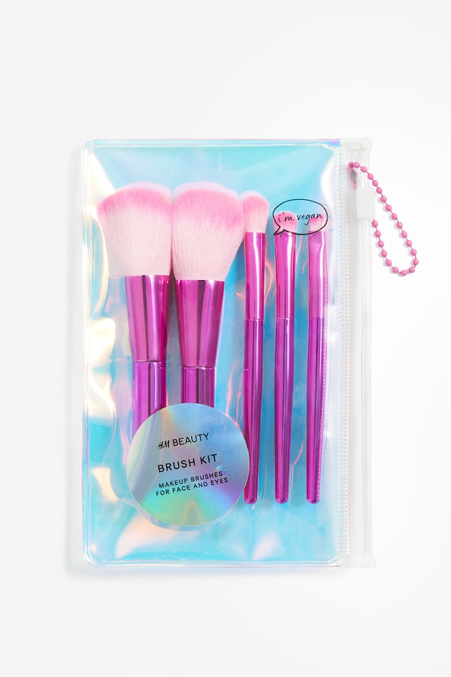 Make-up brushes - Hot pink/Light pink/Pink - 1