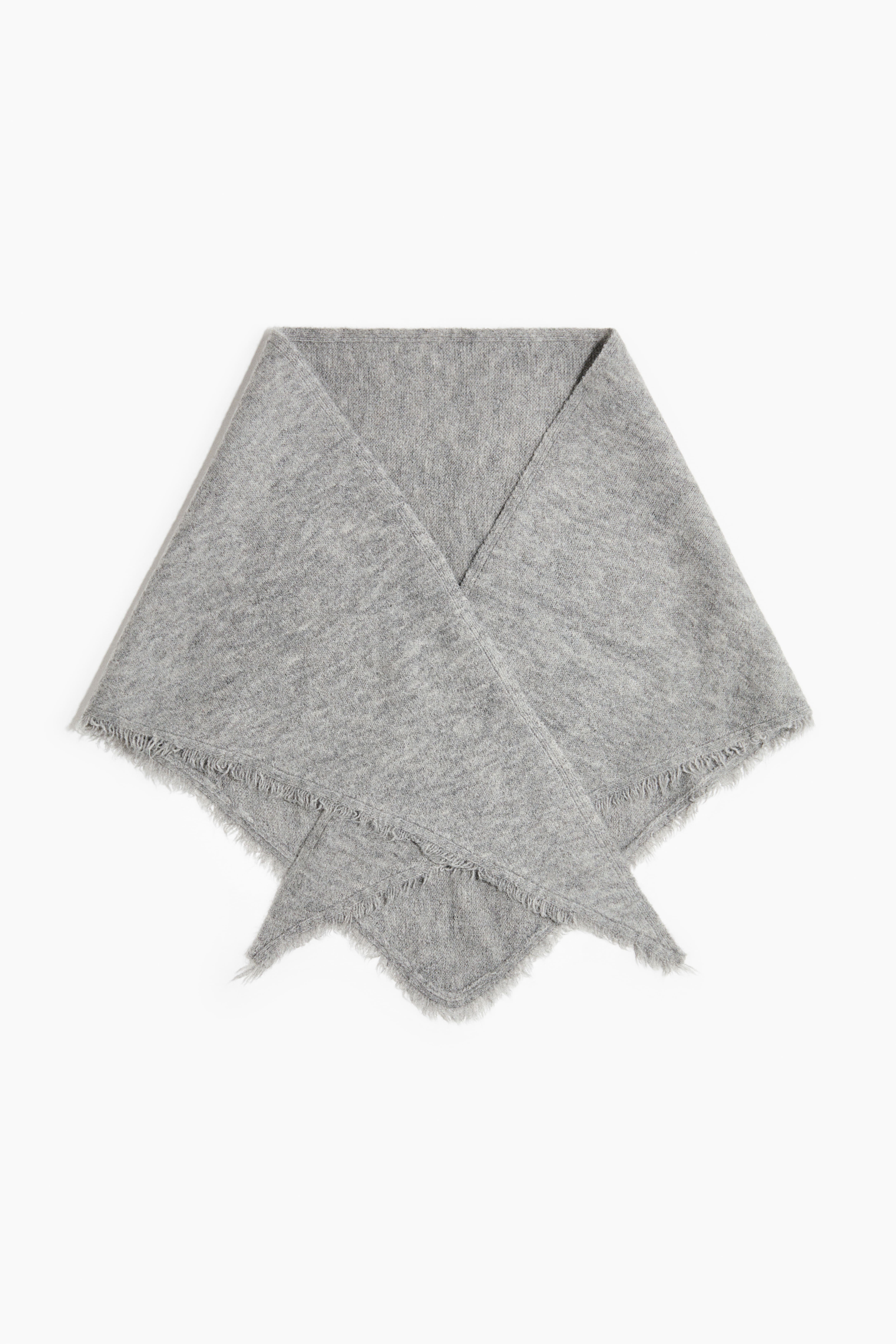 Frayed Triangle Scarf