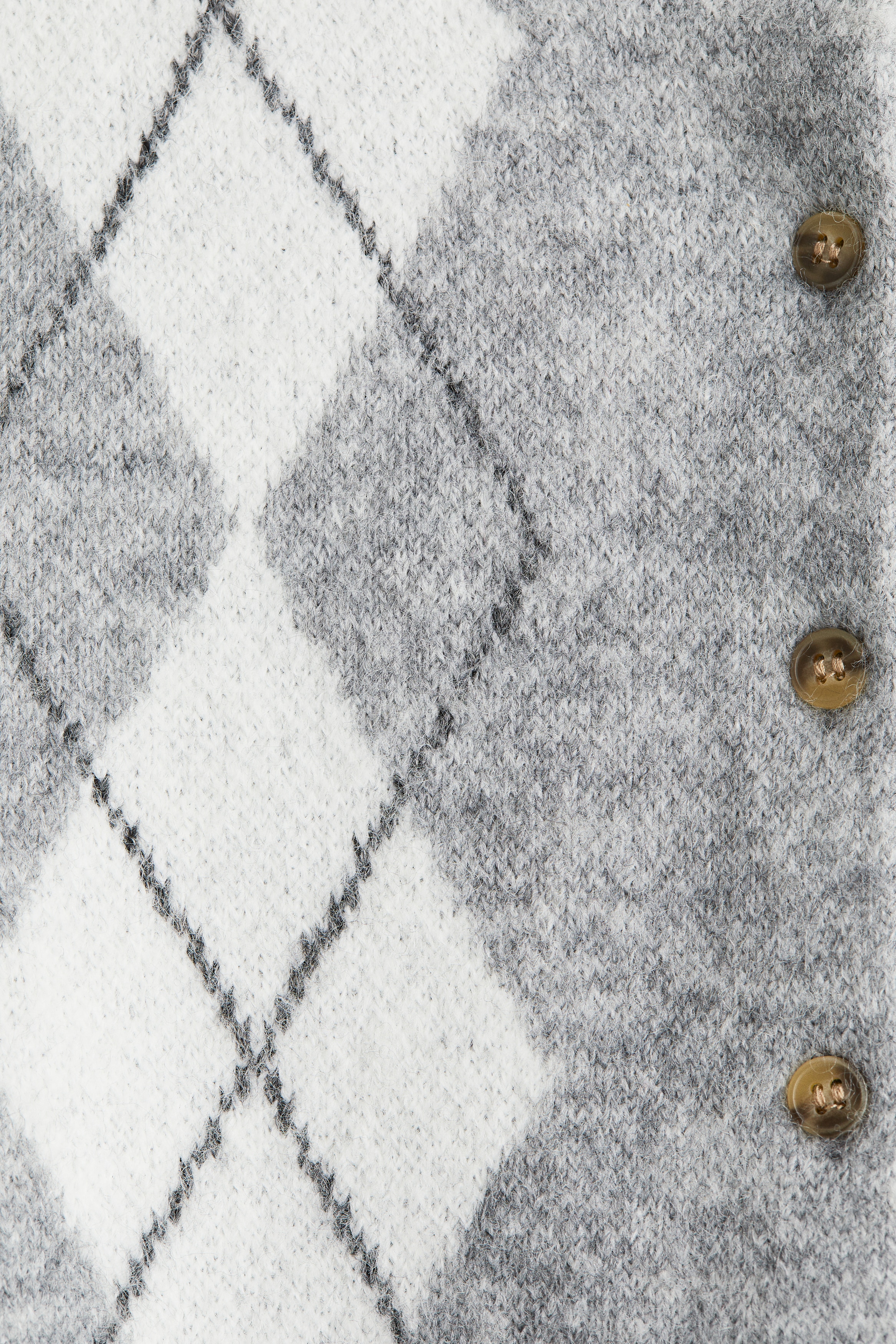 Jacquard-knit cardigan