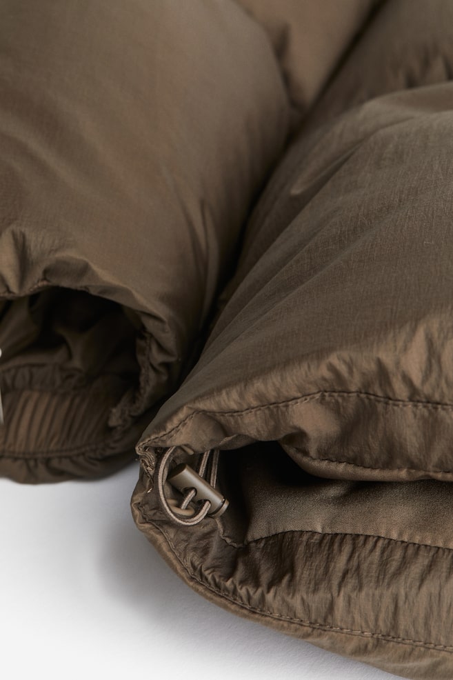 Oversized puffer jacket - Dark brown - 7