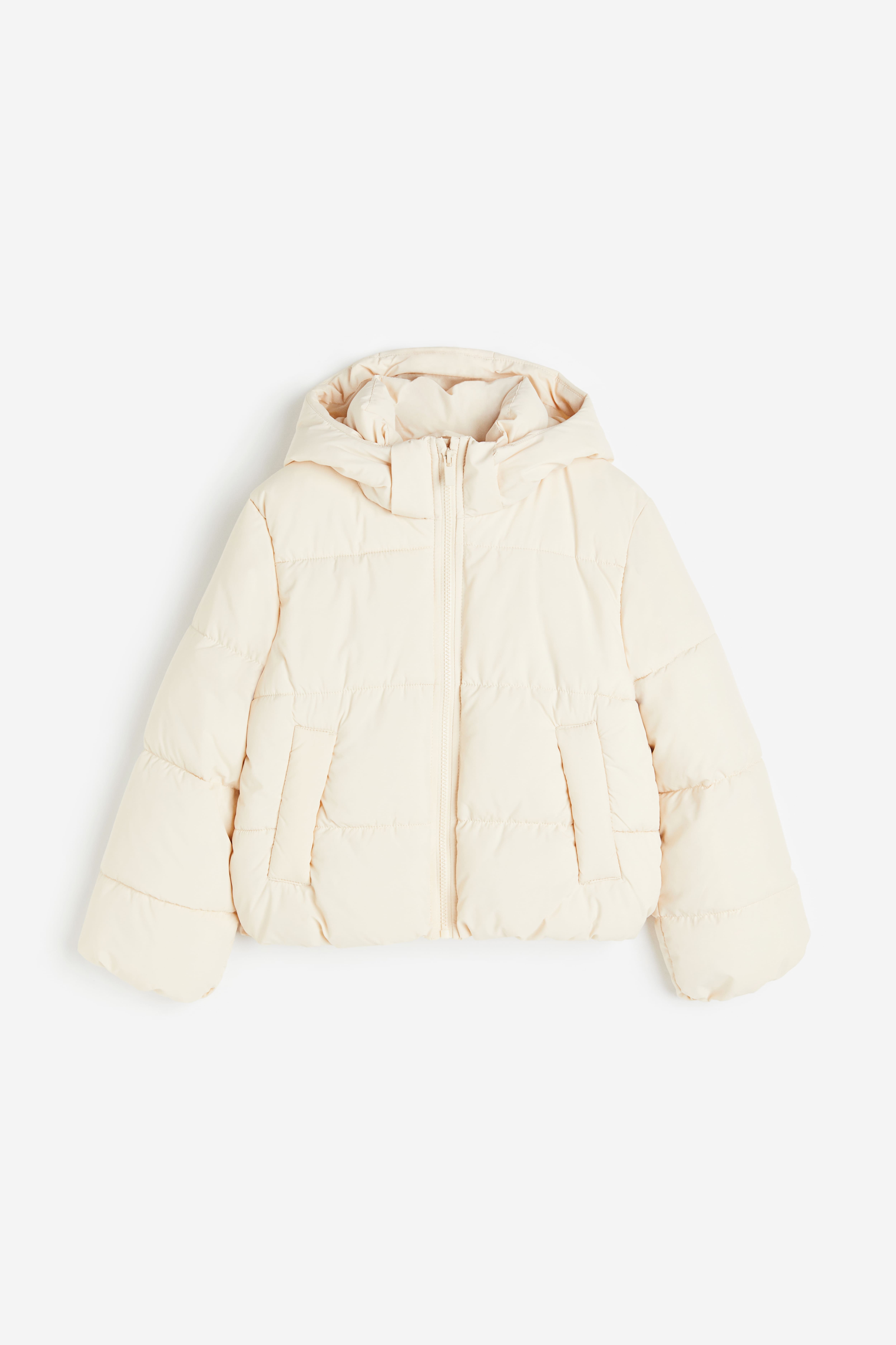 Cream shops colored puffer jacket