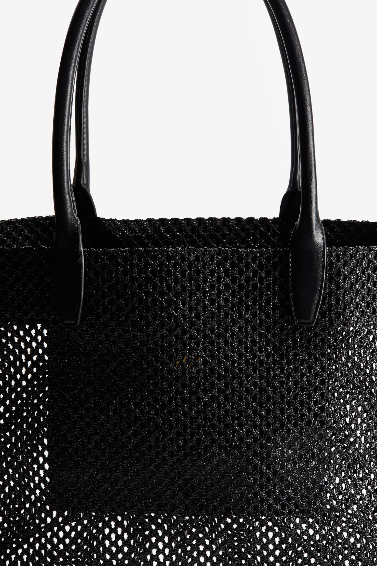 Large Shopper - Black/Beige - 5