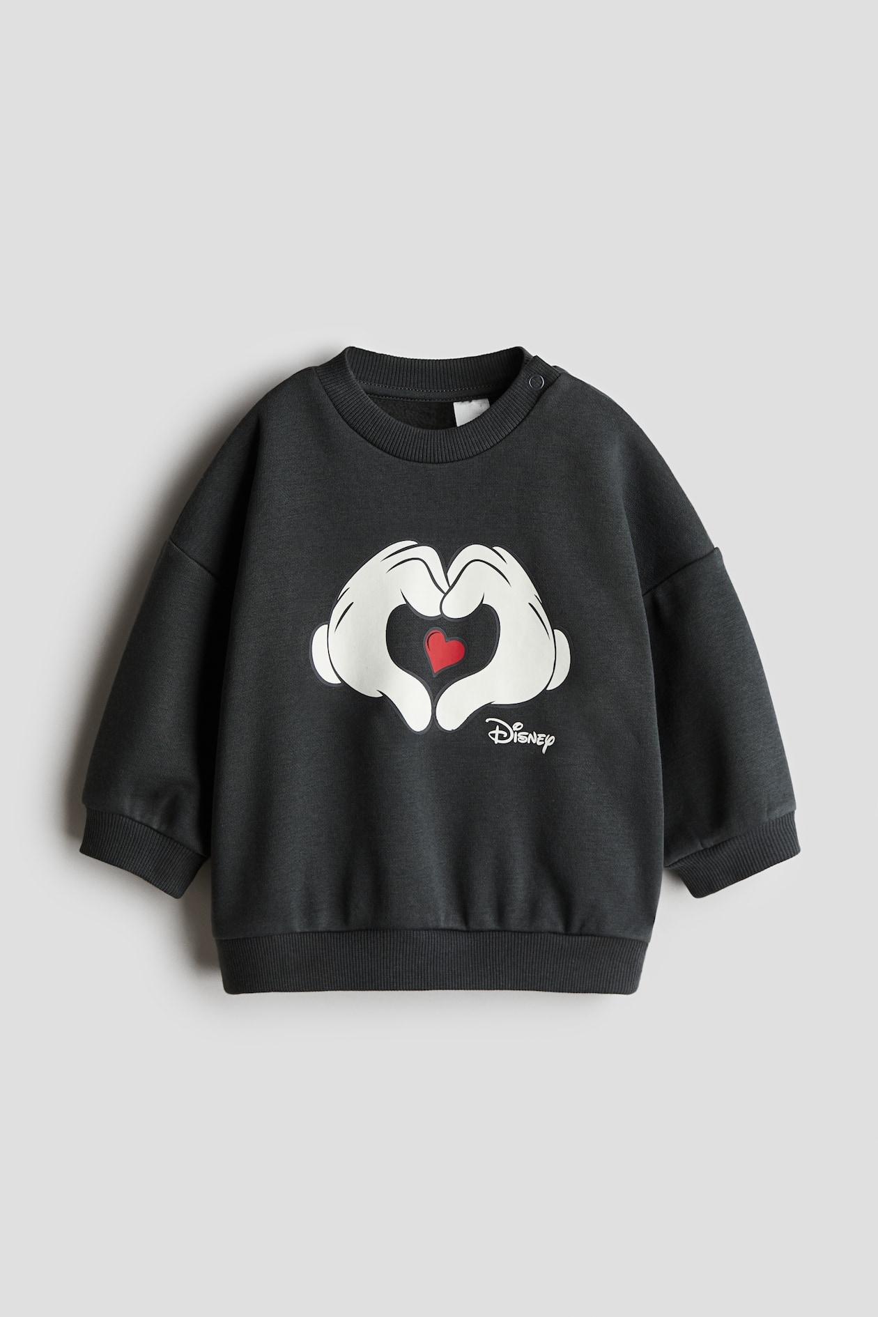 Felpa con motivo stampato Grigio scuro/Topolino BAMBINO H&M IT