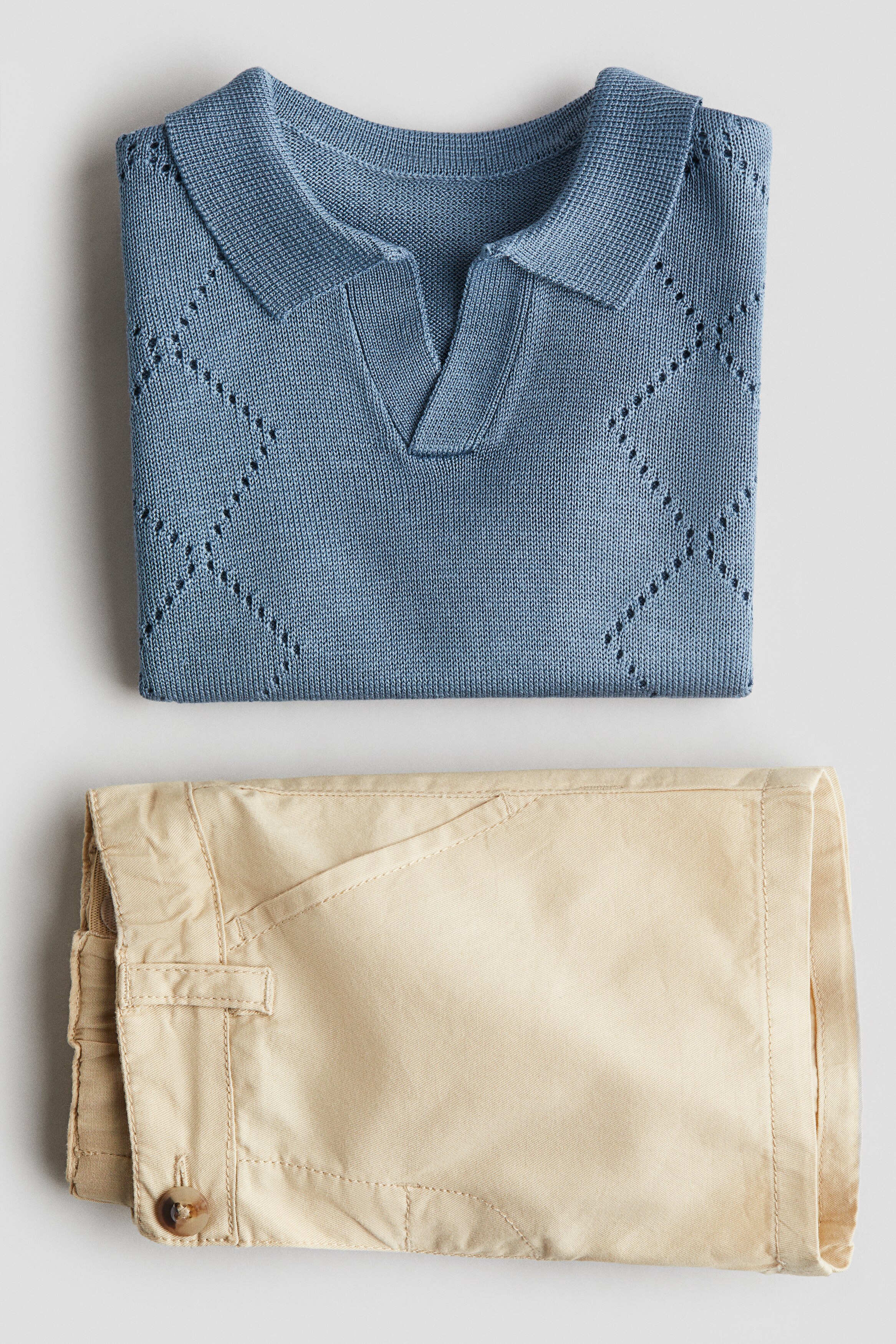 2-piece polo shirt and shorts set-image