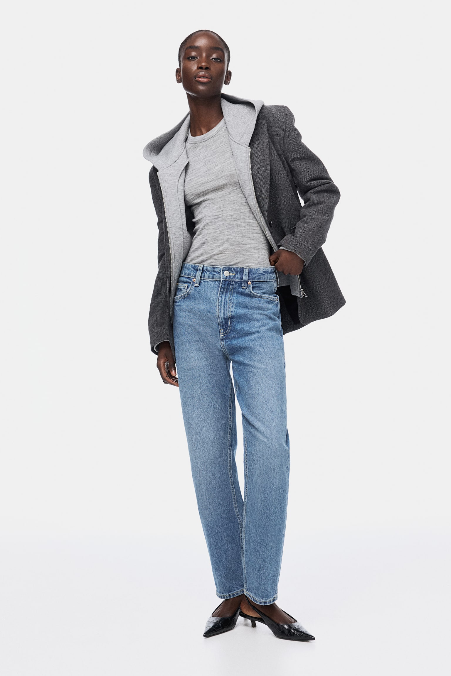 Mom Slim Fit High Waist Ankle Jeans - Blu denim/Bianco/Blu denim/Grigio denim scuro/Blu denim scuro/Blu denim scuro/Blu denim chiaro/Beige chiaro/Blu denim/Blu denim scuro/Blu denim - 3