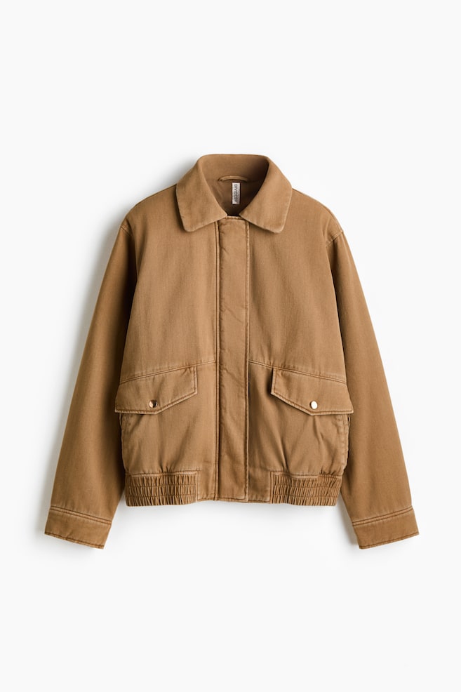 Padded jacket - Dark beige - 1
