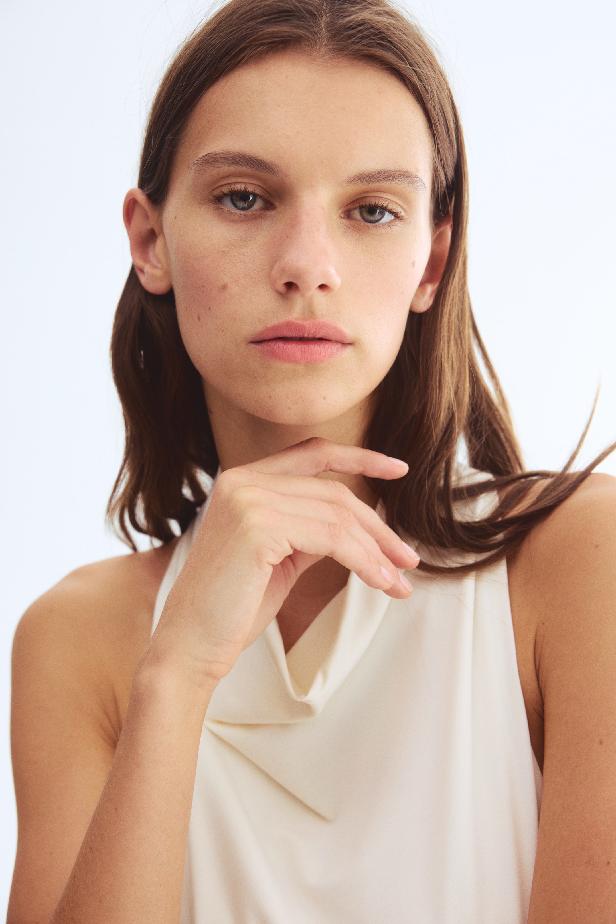 View larger image: Cowl-neck body - Cream - Ladies | H&M US 1