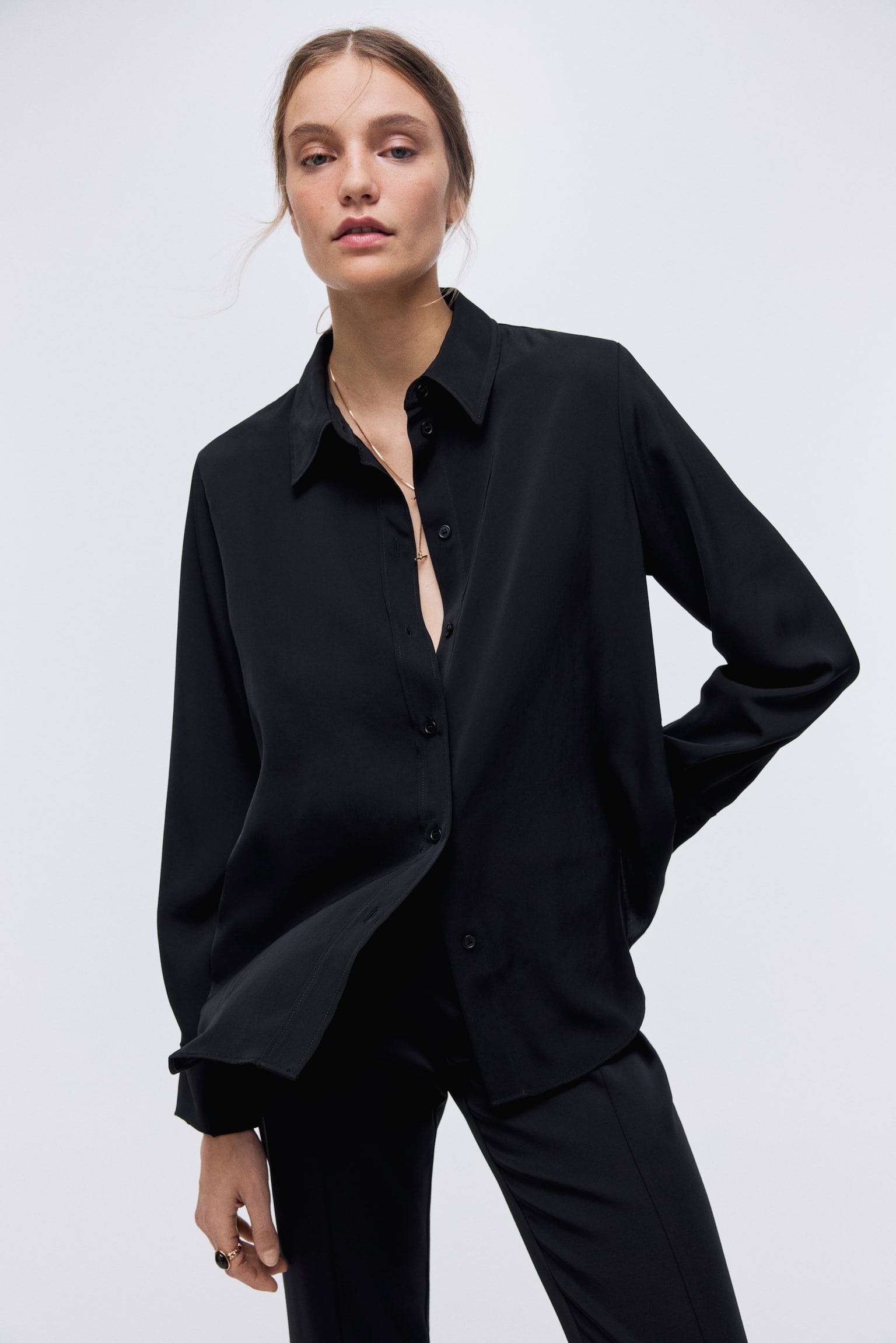 Shirt - Black/Navy blue/patterned/White/Black - 4