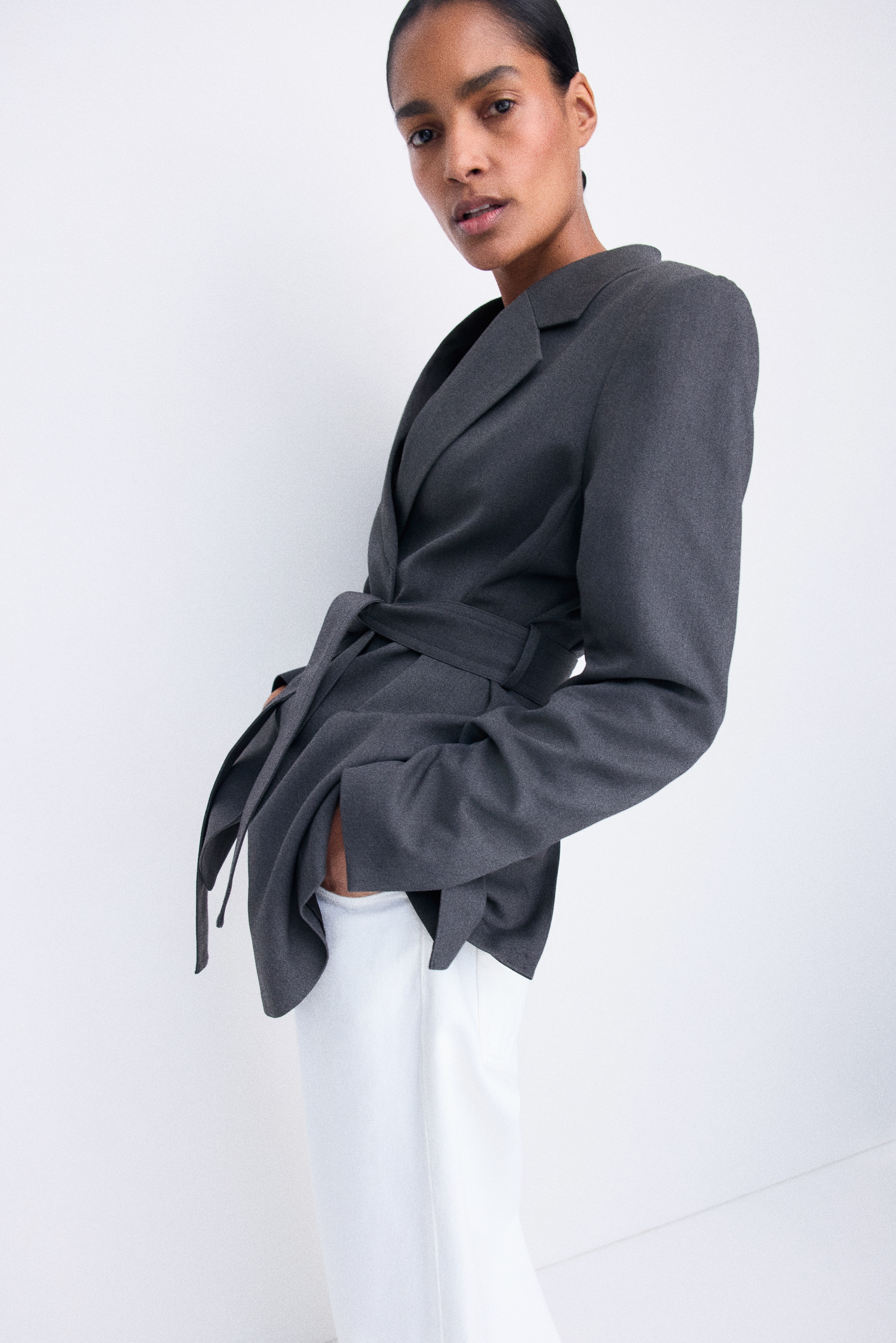 MAMA Tie-Belt Jacket - thumbnail 5