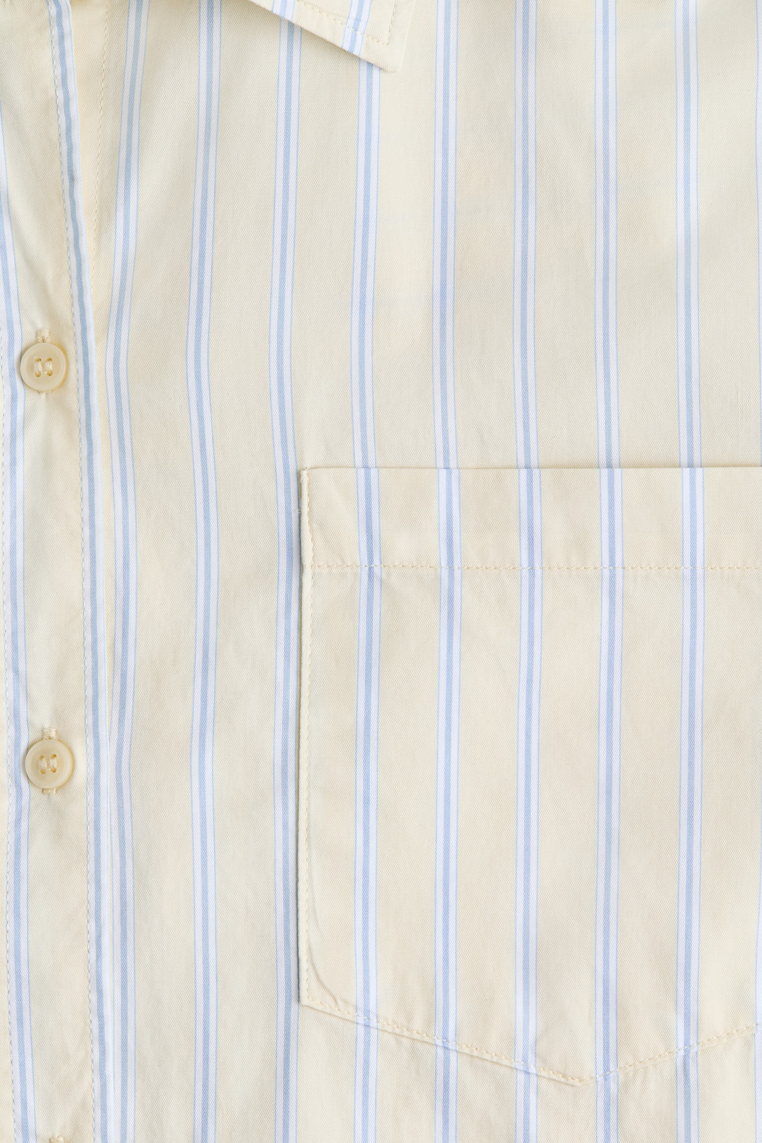 MAMA Сорочка з бавовняного попліну - Блідо-жовтий/смуги/Приглушений рожевий - 2