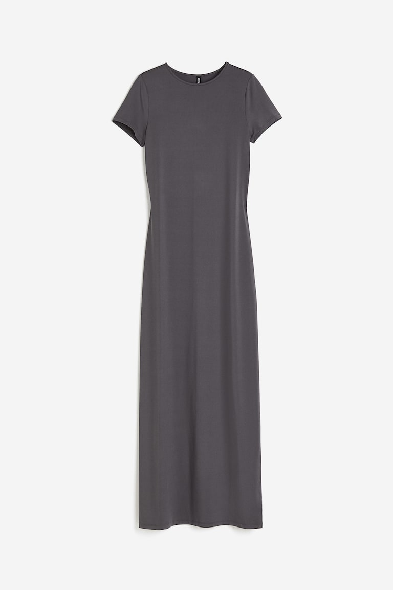jersey bodycon dress h&m Women's Black Jersey bodycon dress