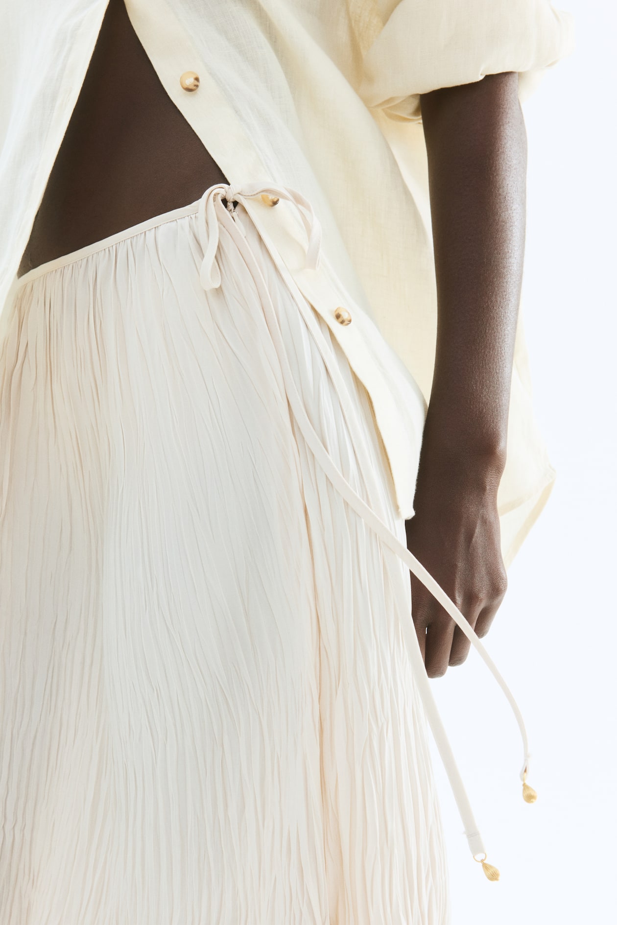 Crinkled Twill Skirt - image 2