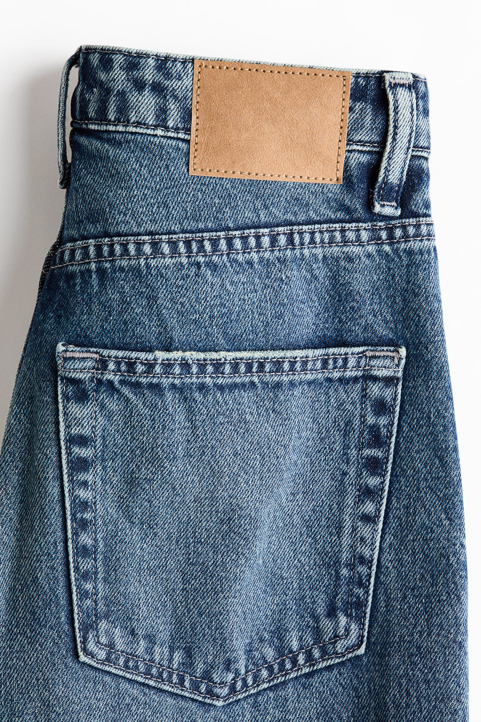 Straight High Waist Ankle Jeans - Blu denim/Bianco/Nero lavato/Beige/Blu denim chiaro/Blu denim - 3