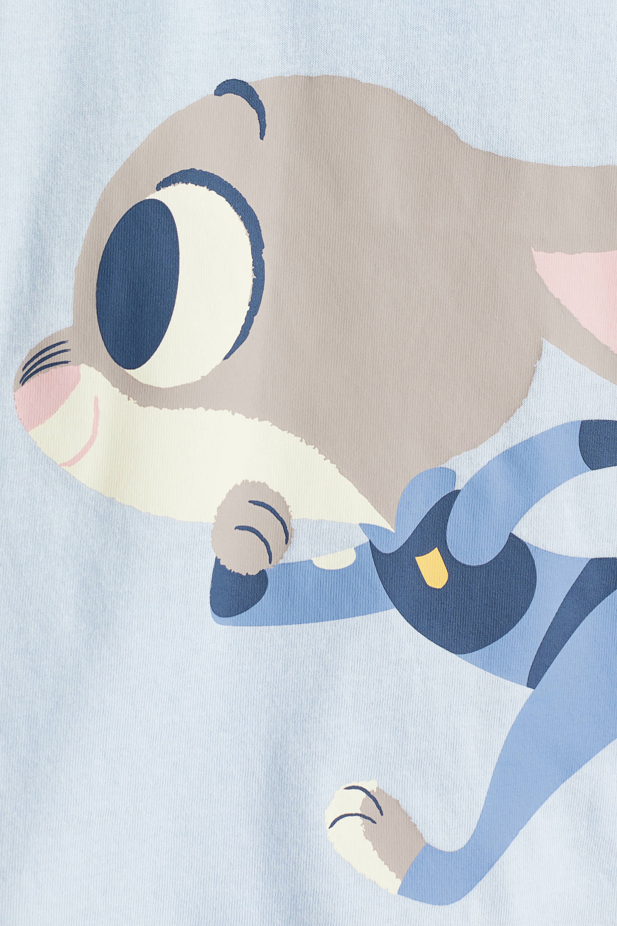 View larger image: Print-motif cotton T-shirt - Light blue/Zootopia - Kids | H&M SG 6