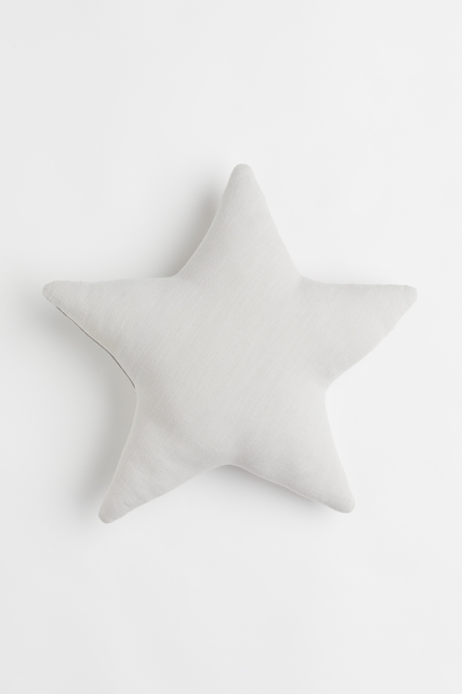 Star-shaped cushion - Light grey - 1