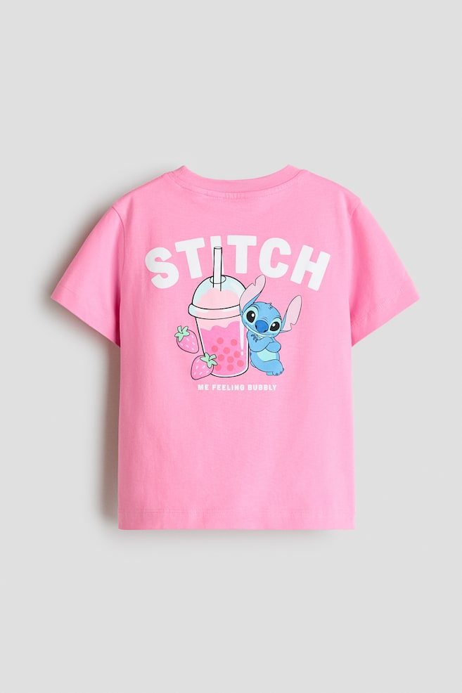 Print-motif cotton T-shirt - Pink/Lilo & Stitch/Light pink/Lilo & Stitch/Pink/Lilo & Stitch/Peach/Lilo & Stitch/Light pink/Lilo & Stitch/Black/Lilo & Stitch/Pink/Bluey/Light turquoise/Aristocats/White/Looney Tunes/Dark grey/Hello Kitty/Light pink/Minnie Mouse/Cream/Hello Kitty/Pink/Hello Kitty/White/KPop Demon Hunters - 3