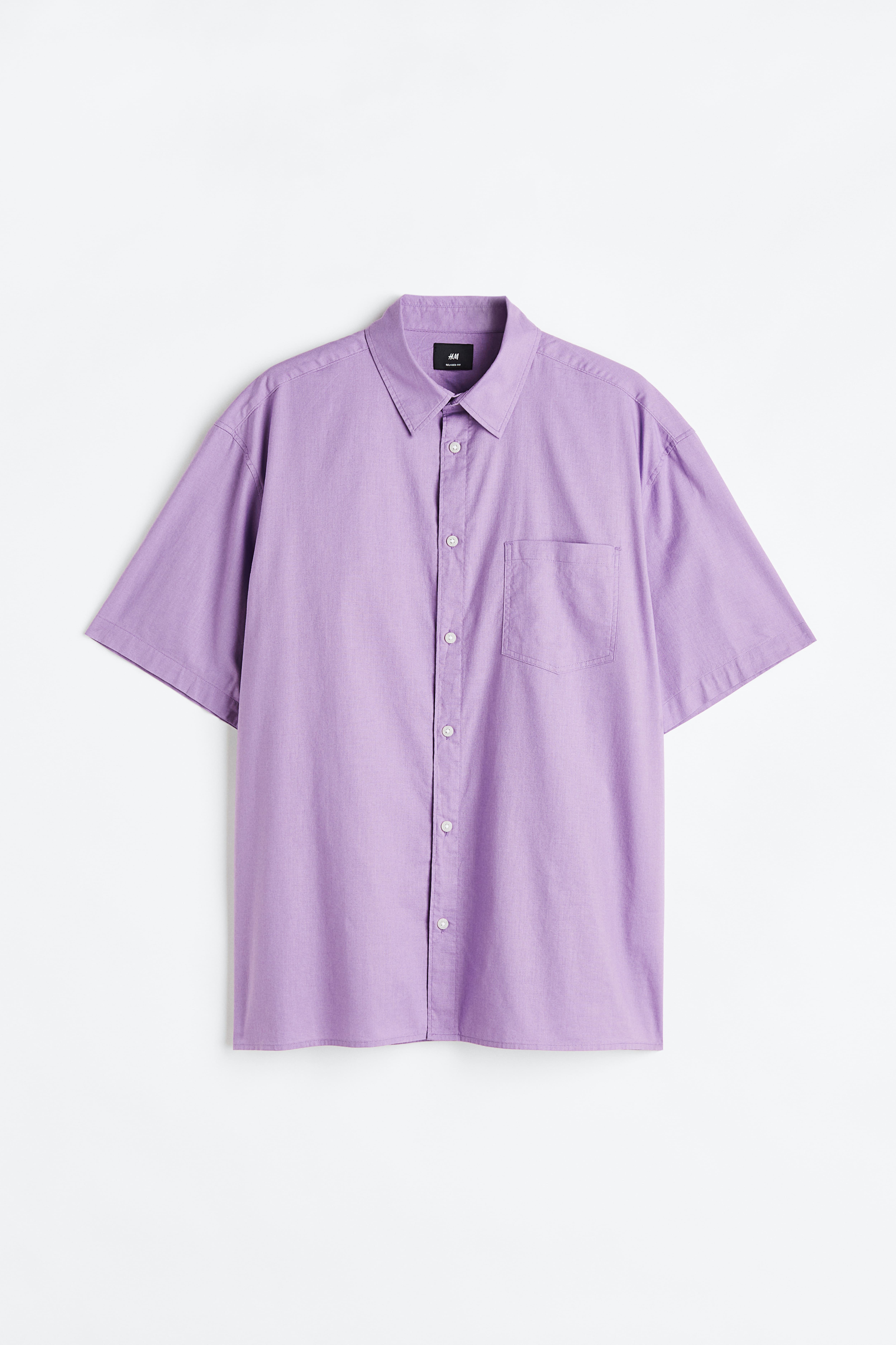 Relaxed Fit Short sleeved Shirt Purple Men H M CA