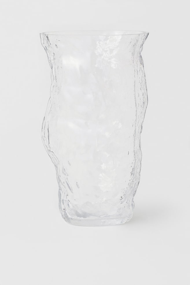 Jarrón grande de vidrio - Vidrio transparente - 1