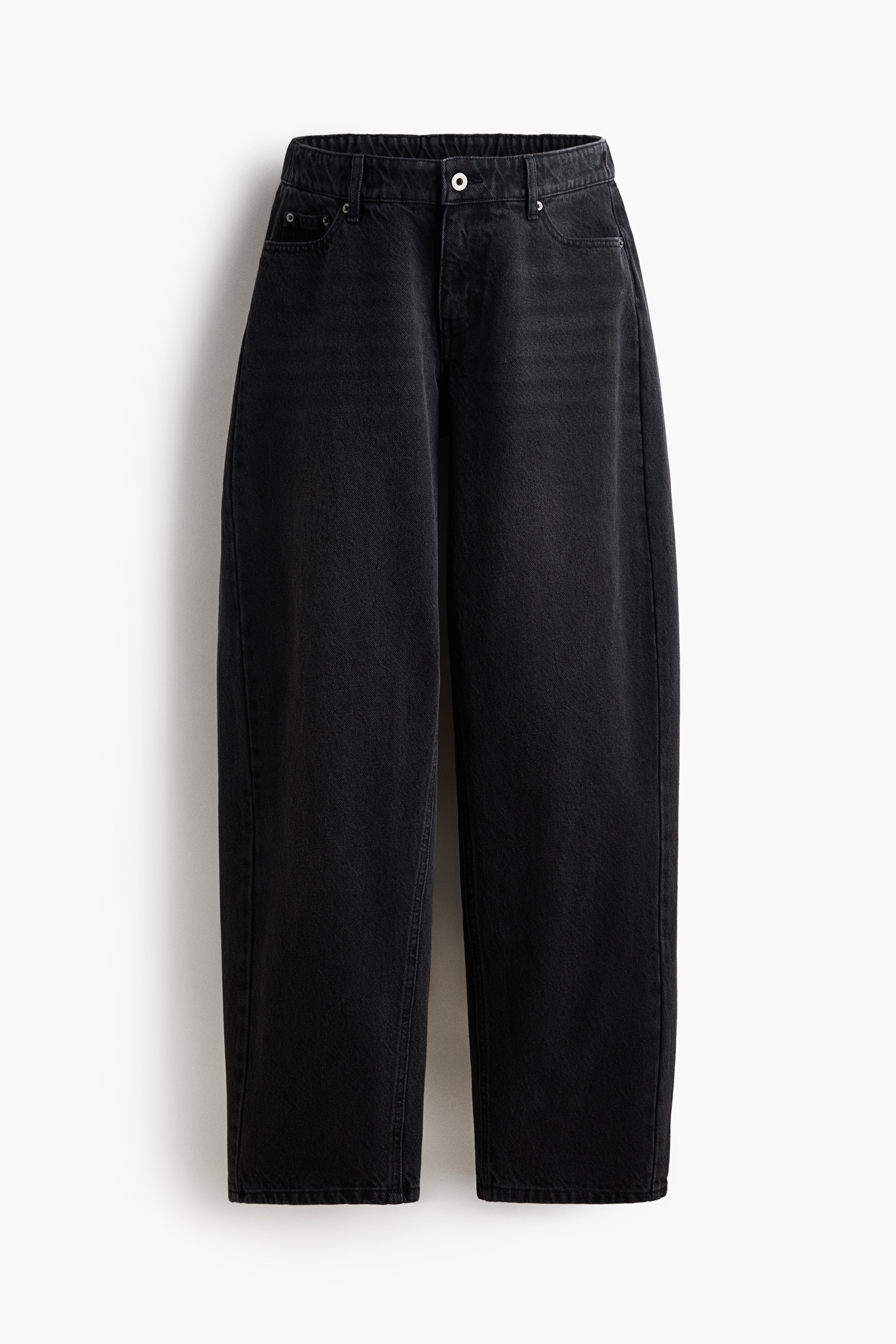 MAMA Barrel-leg jeans - Denim black/Denim blue