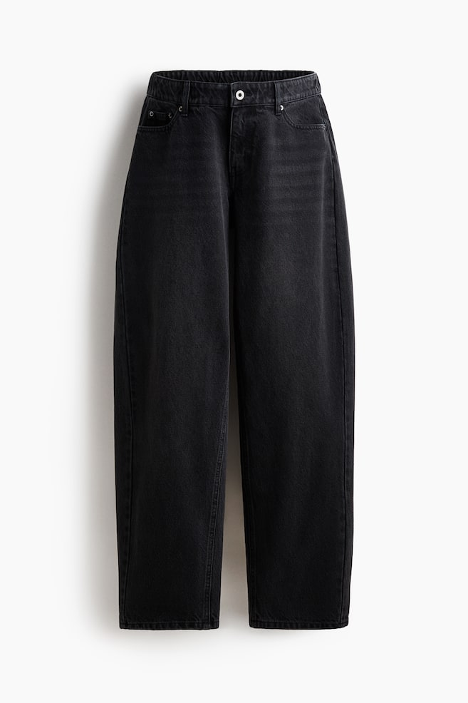 MAMA Barrel-leg jeans - Denim black/Denim blue - 1